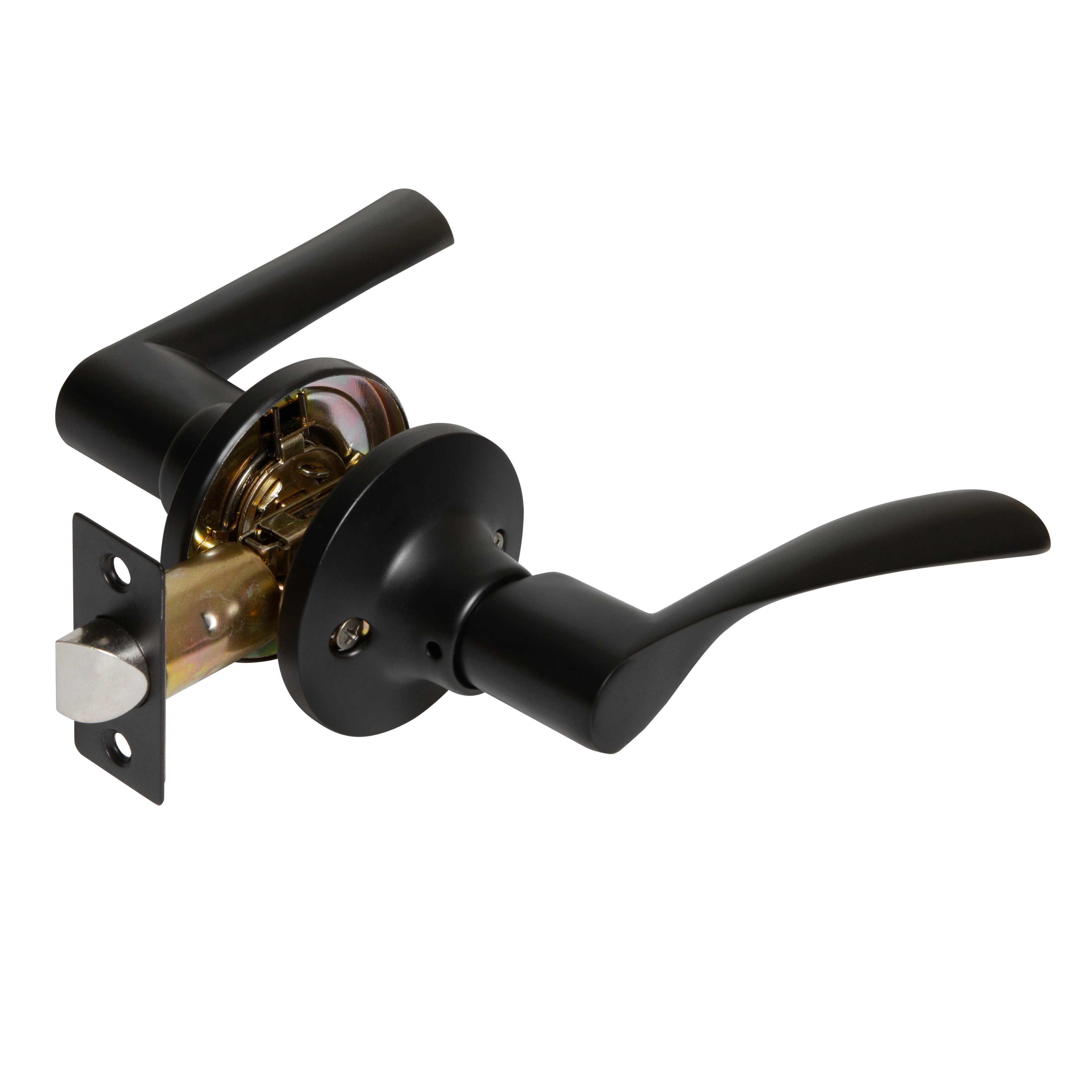 Ручка-защелка без фиксатора цвет черный