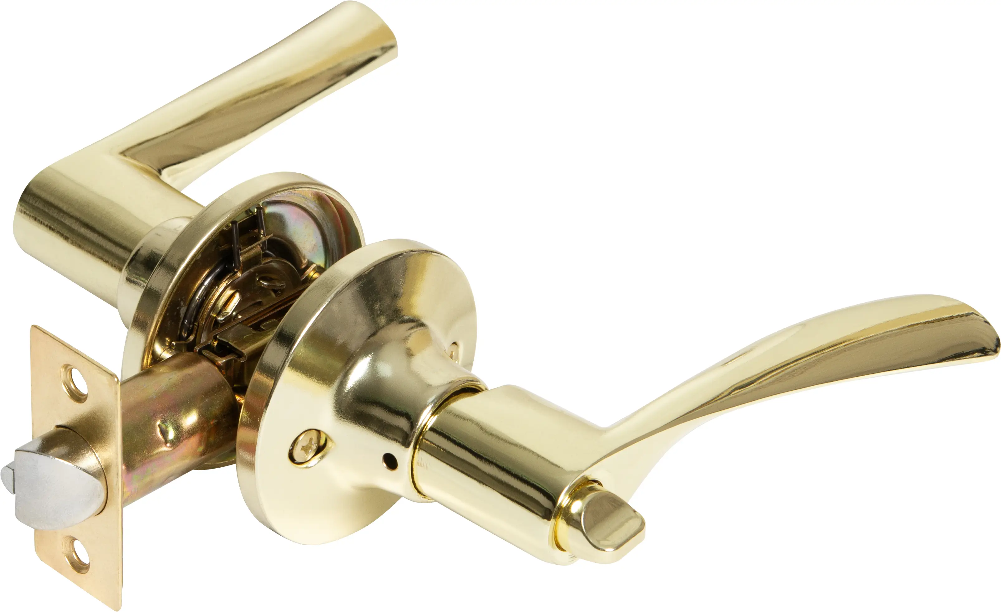 Ручка-защелка фиксатор с ключом цвет золото