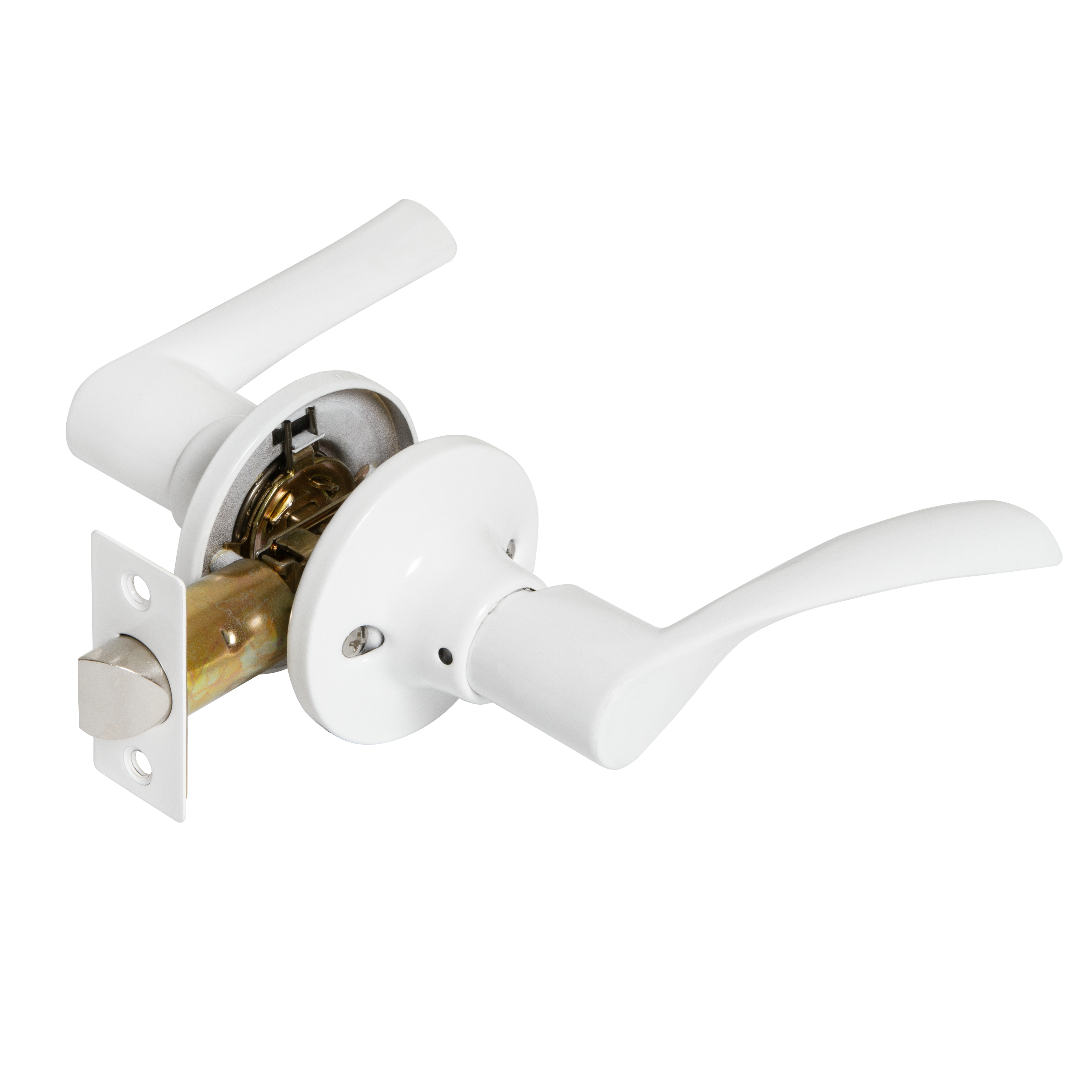 Ручка фалевая без фиксатора цвет белый