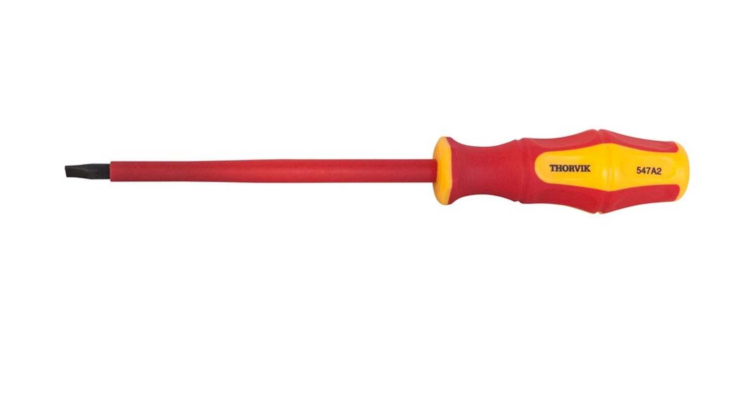 Изображение товара Отвертка прямая диэлектрическая Thorvik SDLI275 SL2.5x165 мм