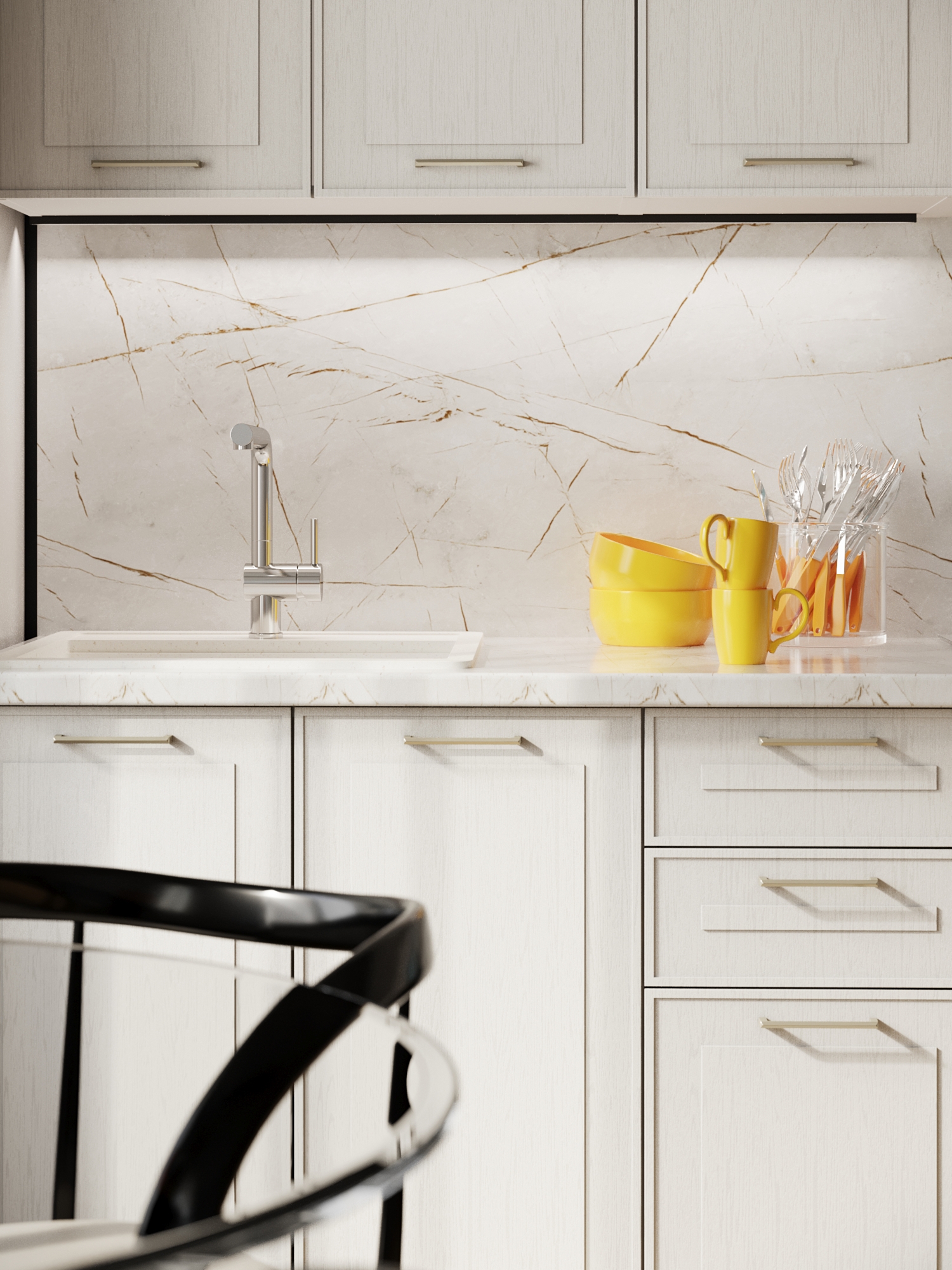 Изображение товара Напольный шкаф Сурская мебель Келли 80x81.6x47.8 см МДФ цвет белый Изображение товара Напольный шкаф Сурская мебель Келли 80x81.6x47.8 см МДФ цвет белый