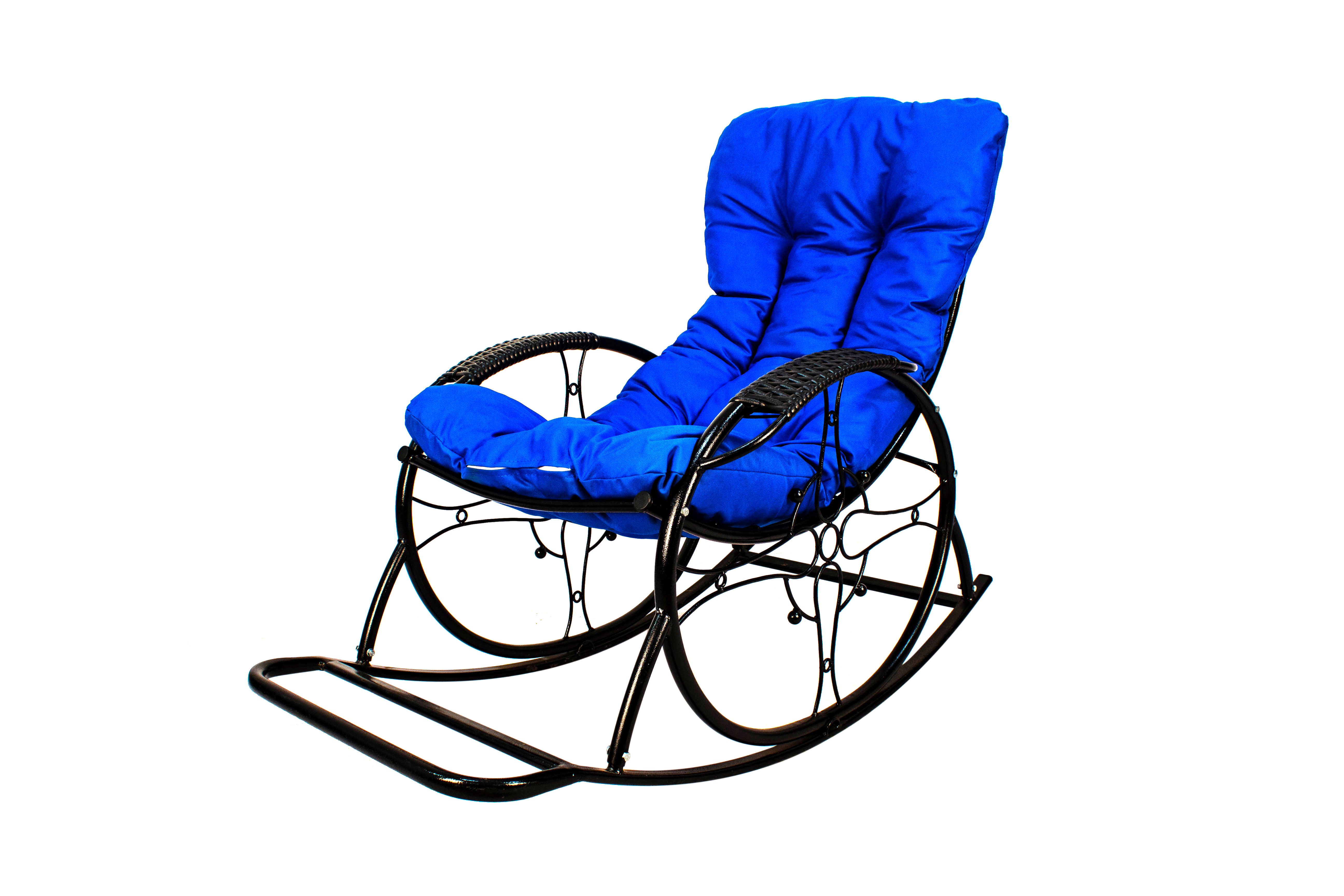 Изображение товара Кресло-качалка M-Group Люкс 11680410 синий для сада и дома