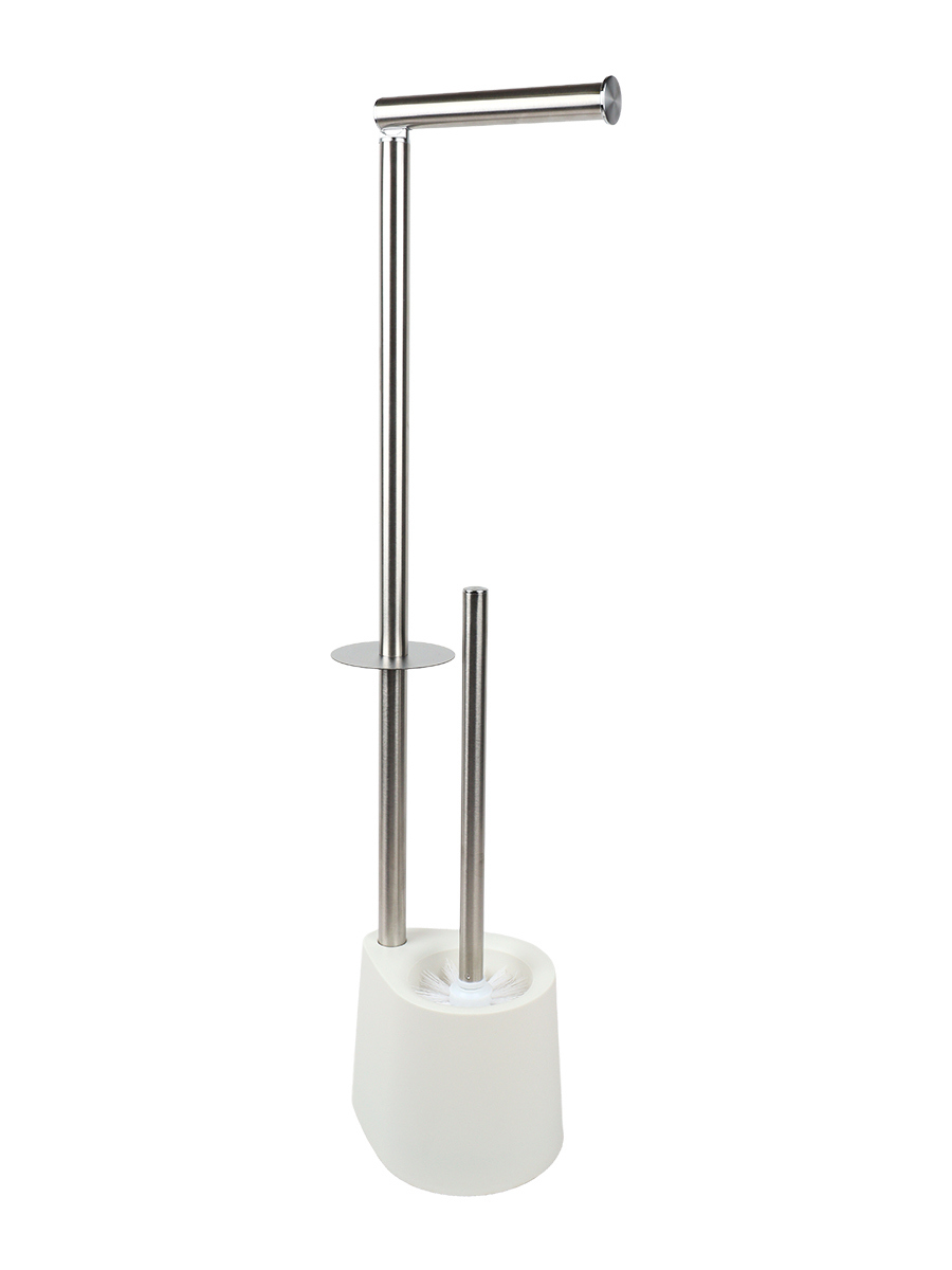 Изображение товара Стойка-ерш для унитаза айви пластик/металл белый