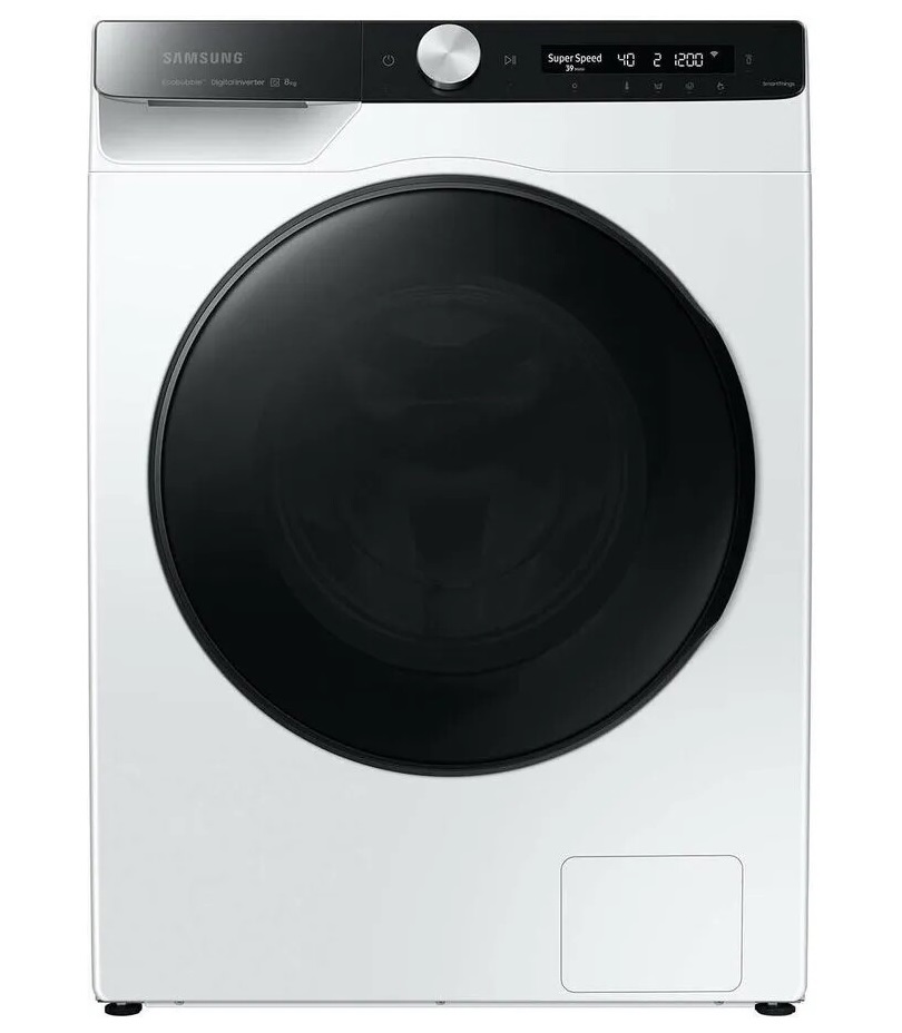 Изображение товара Стиральная машина Samsung Ww80ag6l28be 60x85x44 см 8 кг цвет белый