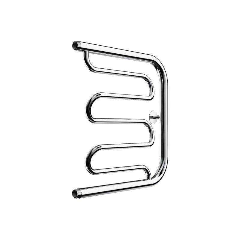 Изображение товара Полотенцесушитель водяной п-образный Mixline Simple pm2 632x500 мм боковая левая подводка нержавеющая сталь цвет серебристый