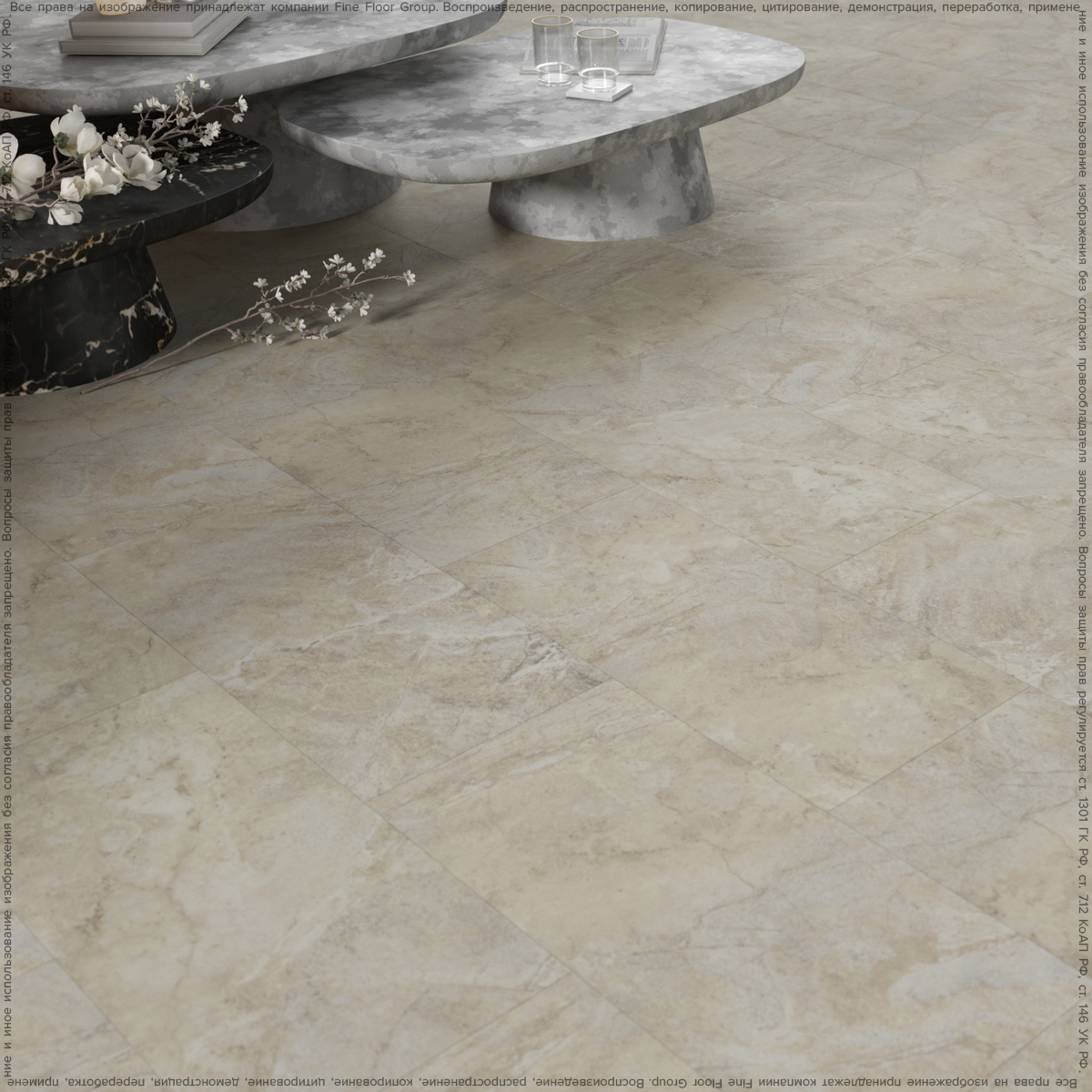 Изображение товара Кварц-виниловая плитка EcoClick EcoStone Мак-Кинли 42 класс 2.3 мм (4.08 м²)