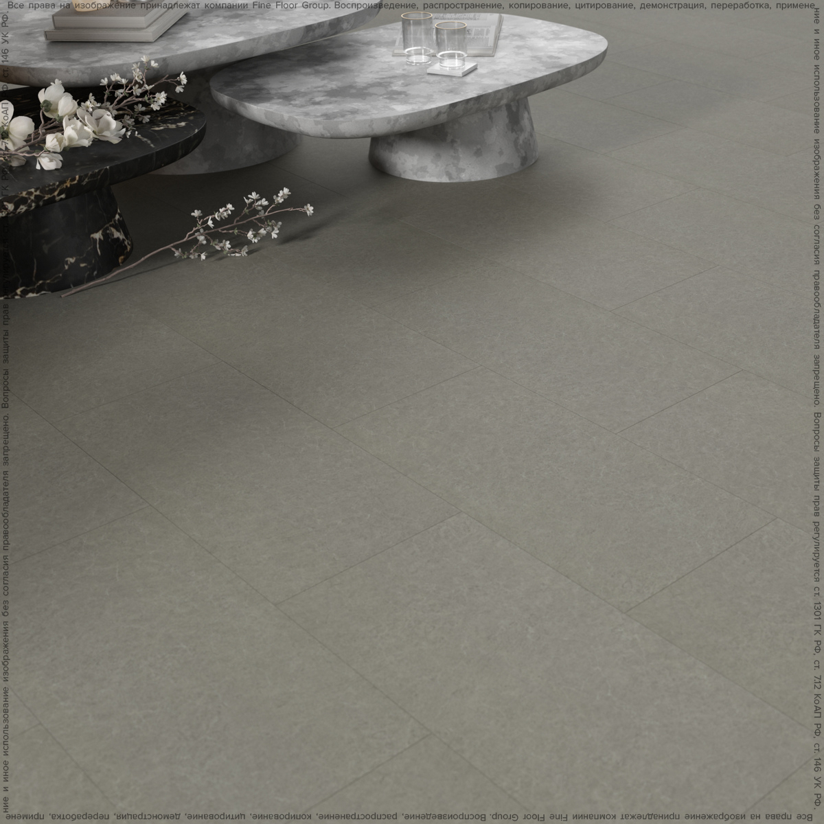 Изображение товара Кварц-виниловая плитка EcoClick EcoStone Чогори 42 класс 2.3 мм 4.08 м² для дома и бизнеса