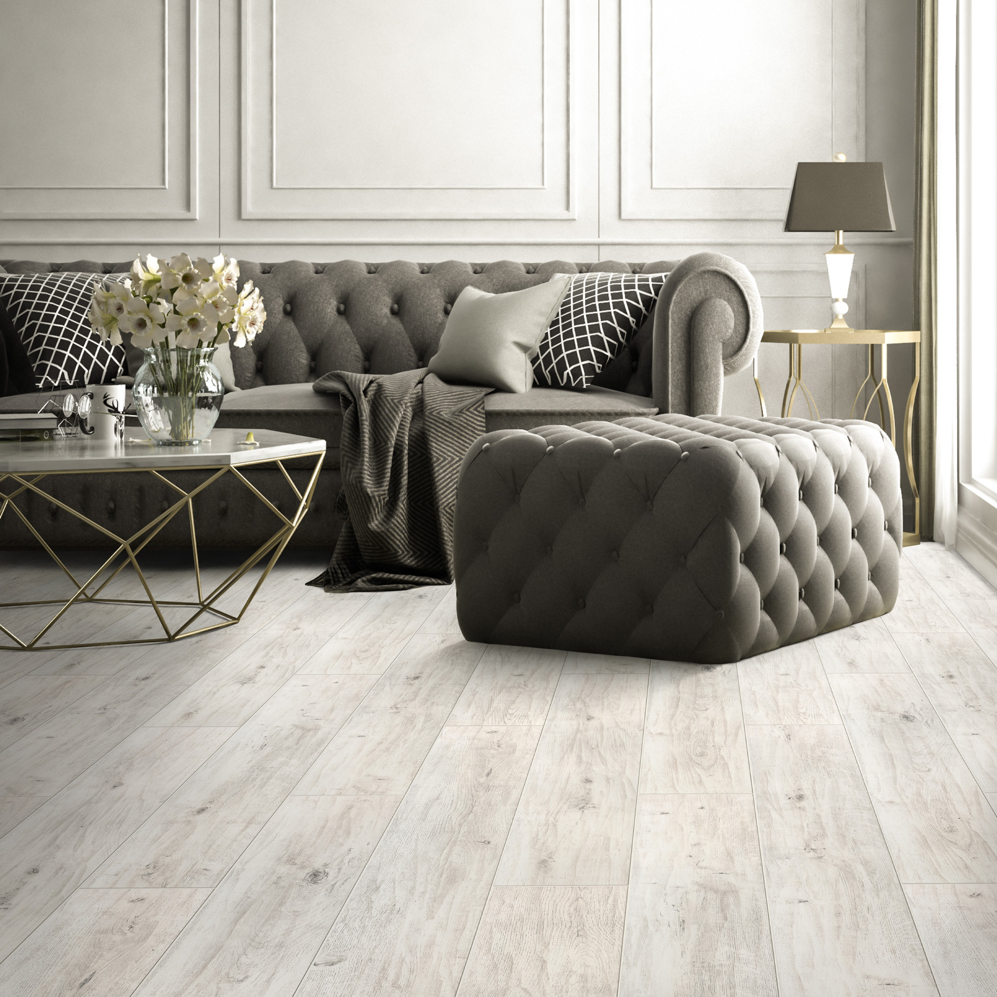 Изображение товара Ламинат Скайпойнт 33 класс 12 мм с фаской 1.253 м² коричневый