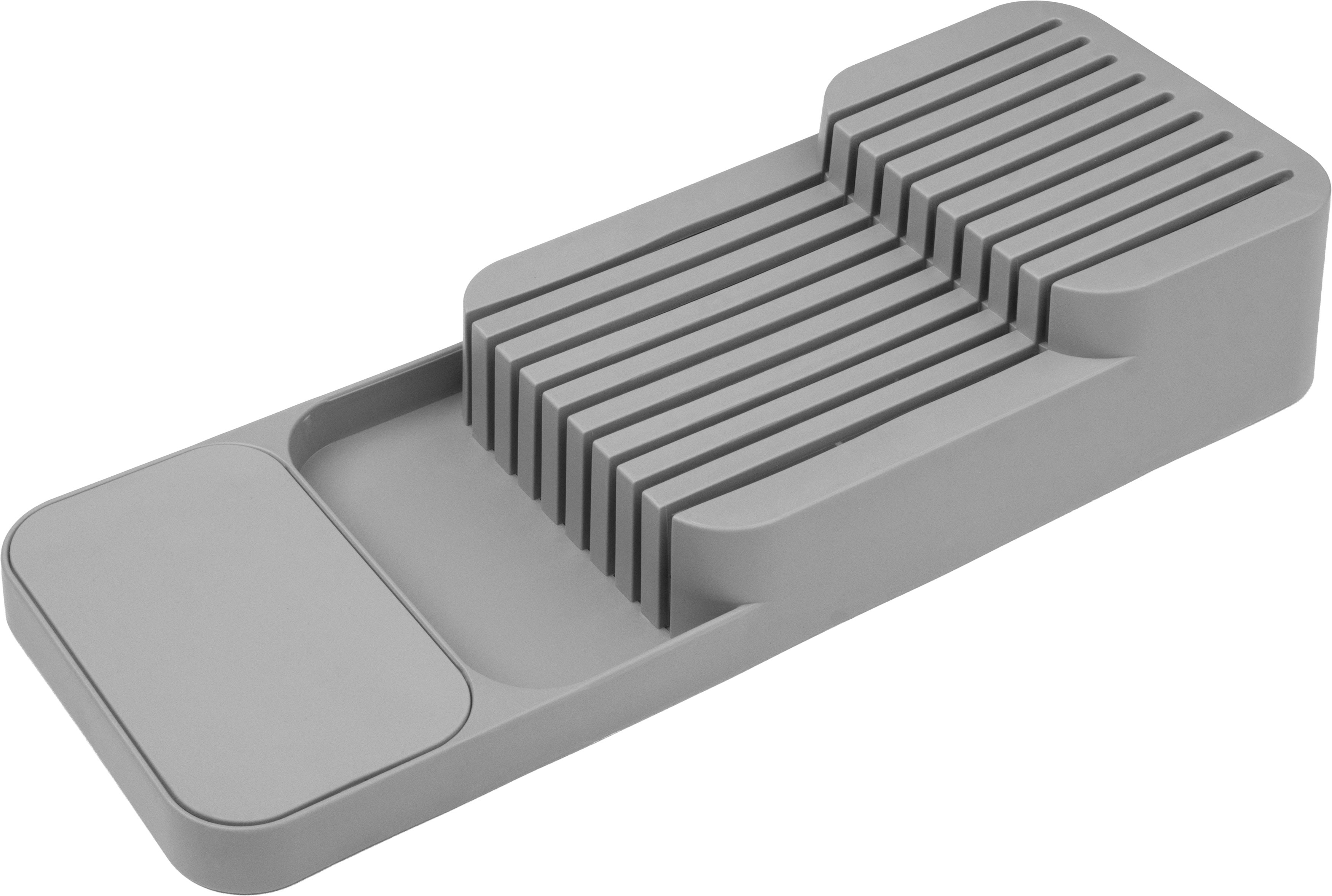 Изображение товара Лоток для столовых приборов Mallony Skandi 18 отсеков серый 39.5х14.5х7 см