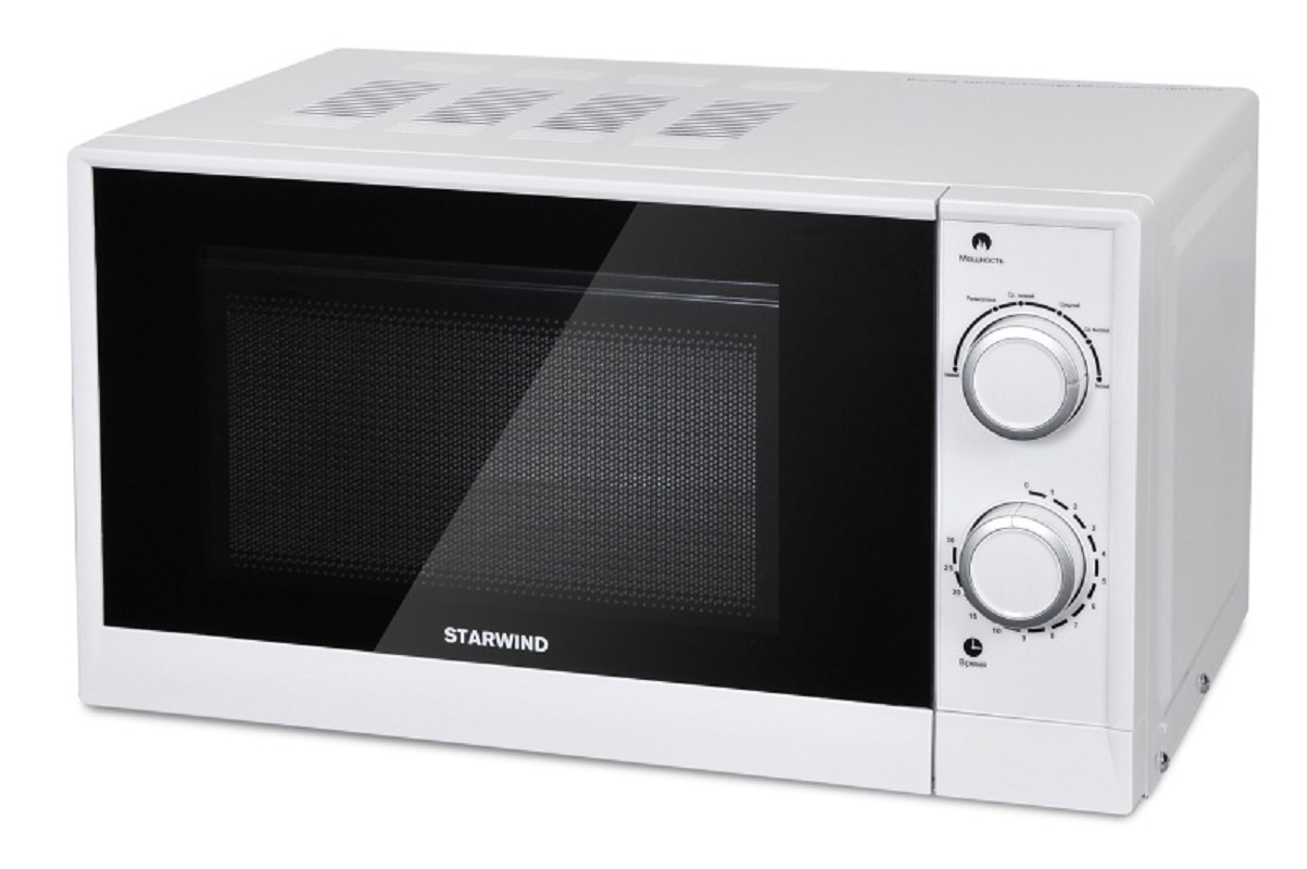 Изображение товара Отдельностоящая микроволновая печь Starwind SMW2620 20 л 36x28x49 см белая