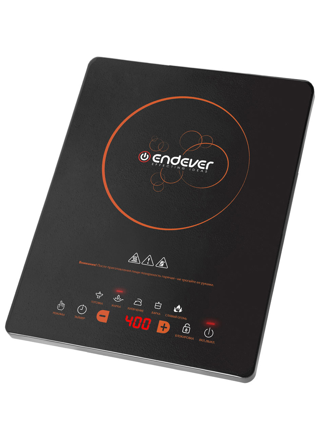 Изображение товара Индукционная настольная плита Endever Skyline IP-48 28 см 1 конфорка черная