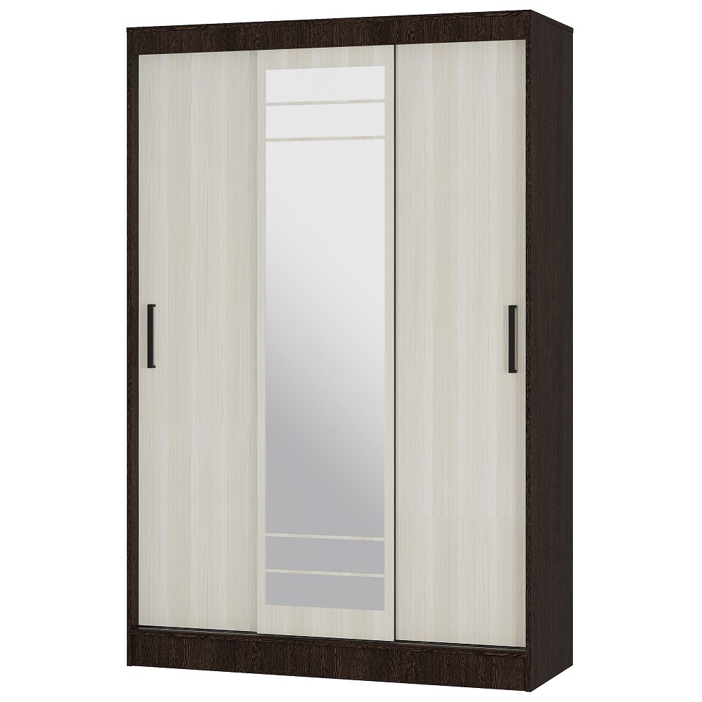 Изображение товара Шкаф-купе Bts Тео 3 двери 200x131х50 см зеркало полки для одежды и аксессуаров