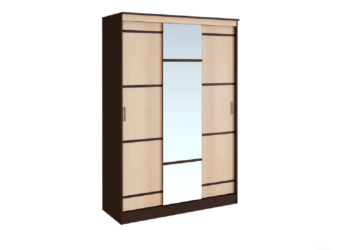 Изображение товара Шкаф-купе Bts Сакура с 3 дверями и зеркалом