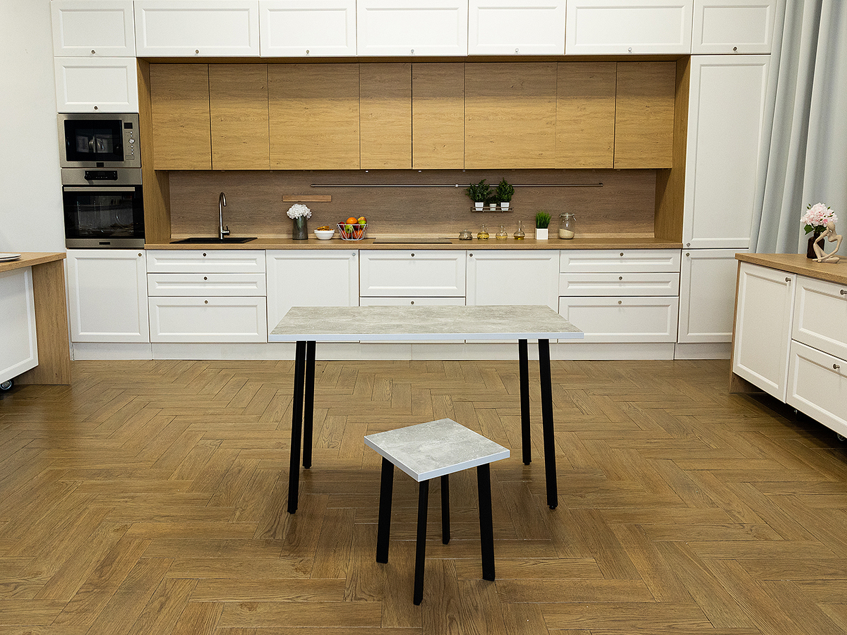 Изображение товара Стол квадратный Diko loft 60x60 см ЛДСП цвет ателье светлый Изображение товара Стол квадратный Diko loft 60x60 см ЛДСП цвет ателье светлый