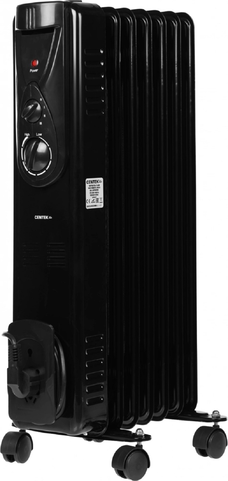 Изображение товара Масляный обогреватель Centek CT-6200 1500 Вт для дома и офиса