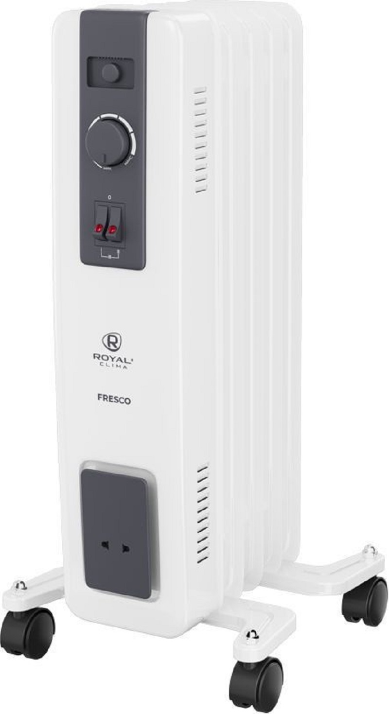 Изображение товара Обогреватель масляный Royal clima ROR-FR7-1500M с электронным термостатом 1500 Вт 7 секций цвет белый