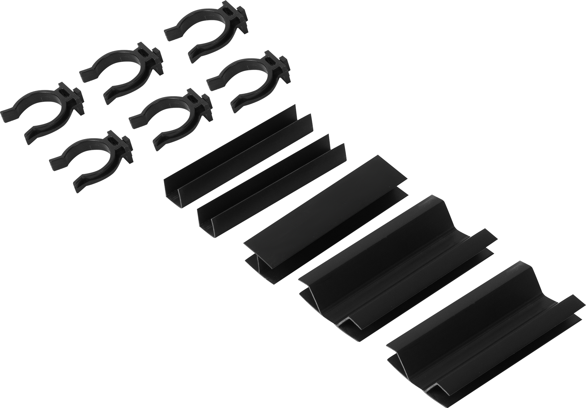 Изображение товара KONSENSA комплект для установки кухонного цоколя 15.5 см ПВХ черный