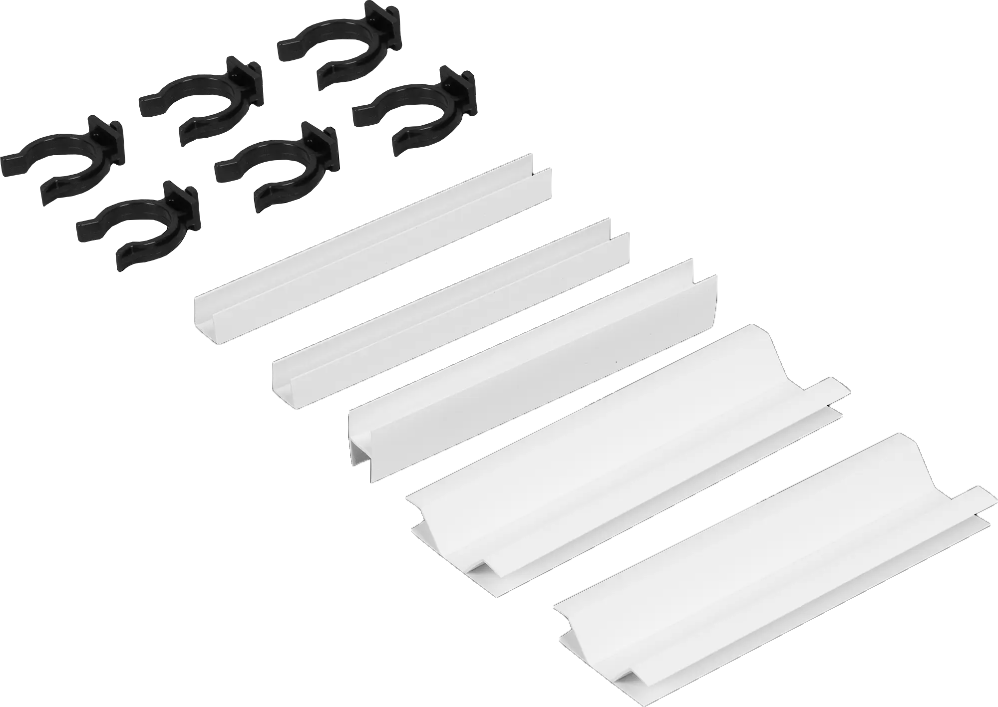 Изображение товара Комплект для установки кухонного цоколя KONSENSA 10 см ПВХ Белый