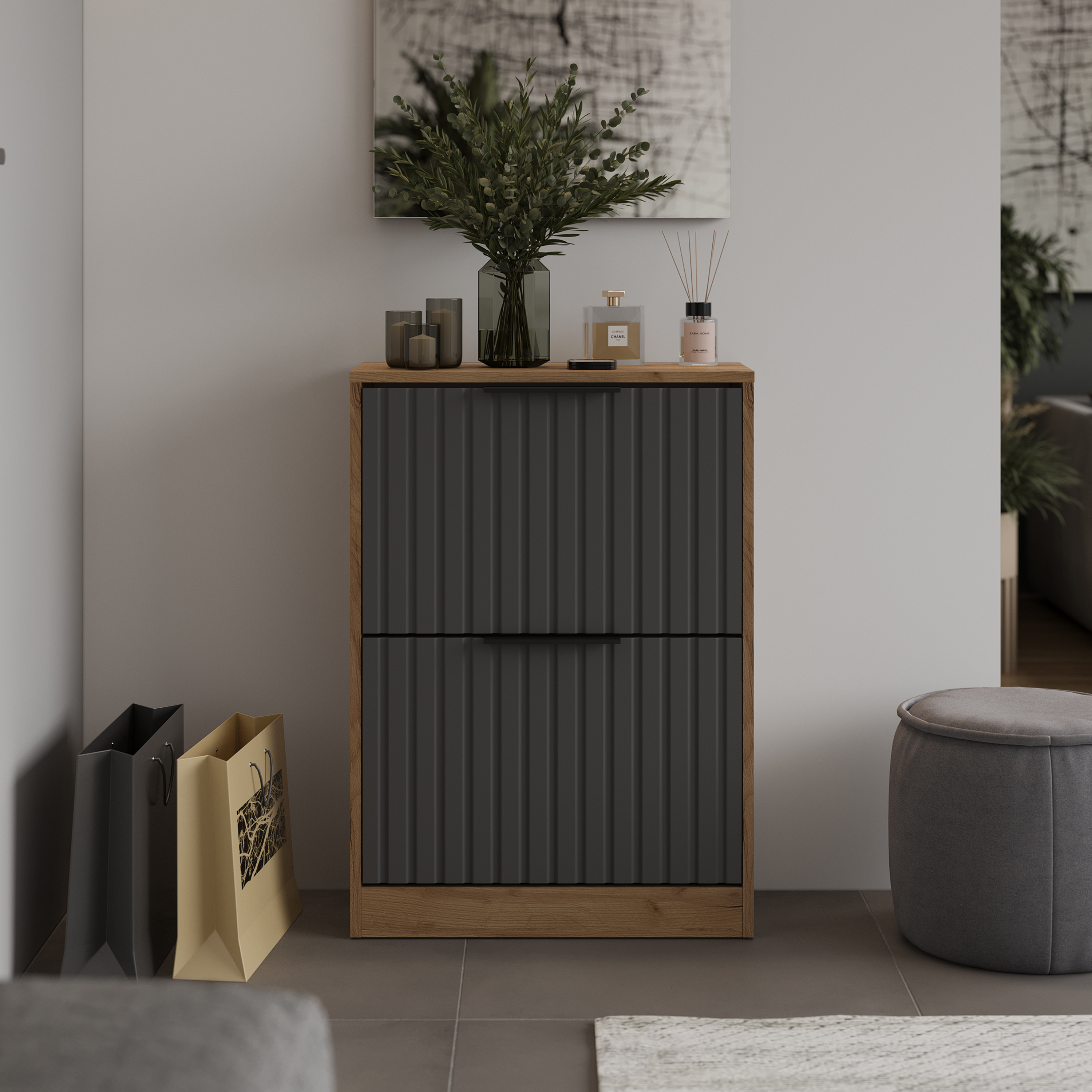 Изображение товара Шкаф для обуви Трия Хилтон 58x82 см из ЛДСП