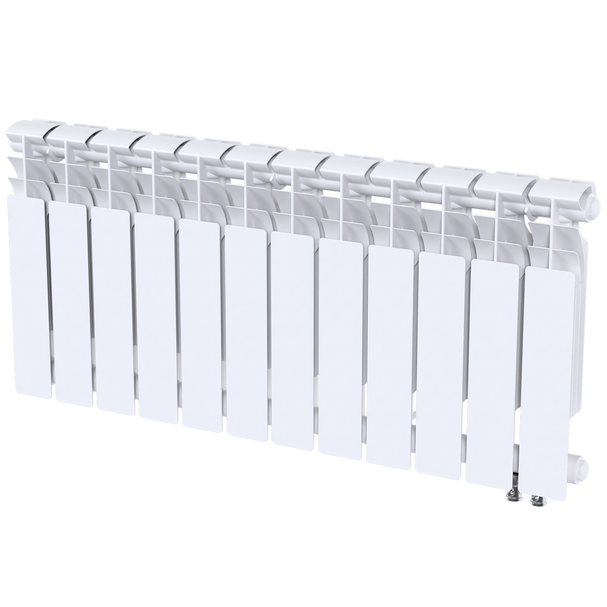 Изображение товара Радиатор секционный Le Heat Bimetal 350/90 12 секций белый для отопления