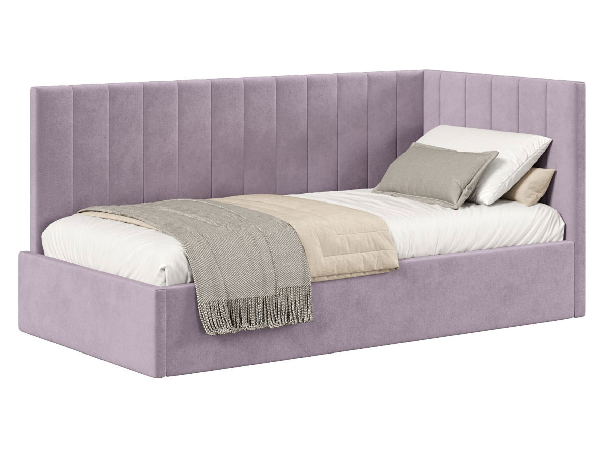 Изображение товара Кровать Берта ПМ с подъемным механизмом и велюровой обивкой 120x200 см