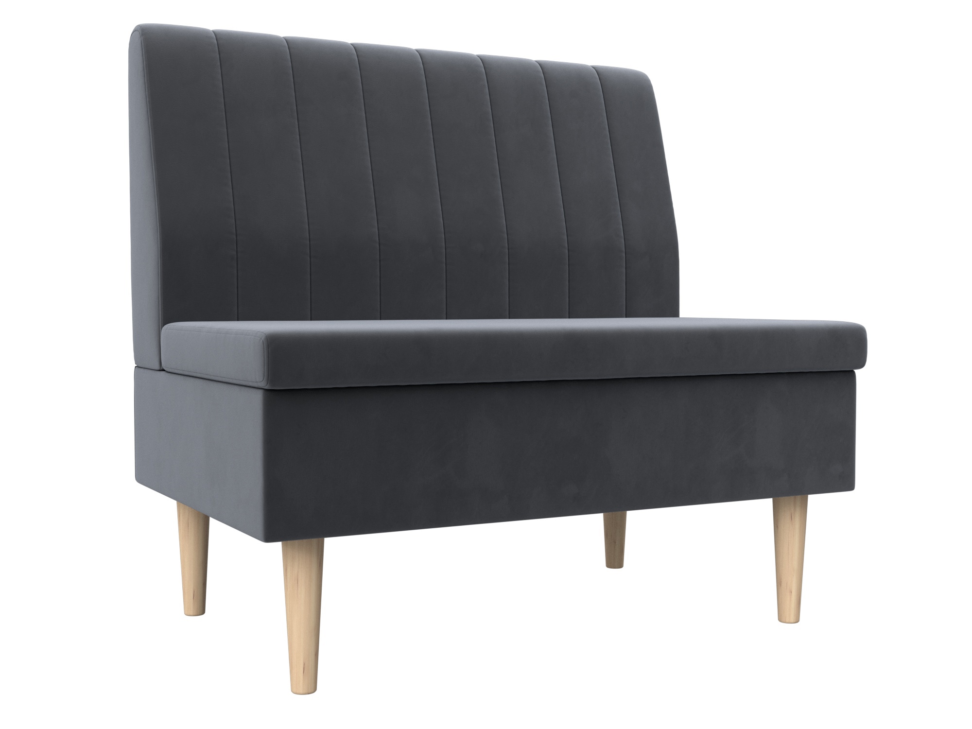 Изображение товара Диван прямой Лига диванов Мини 126043 велюр серый компактный