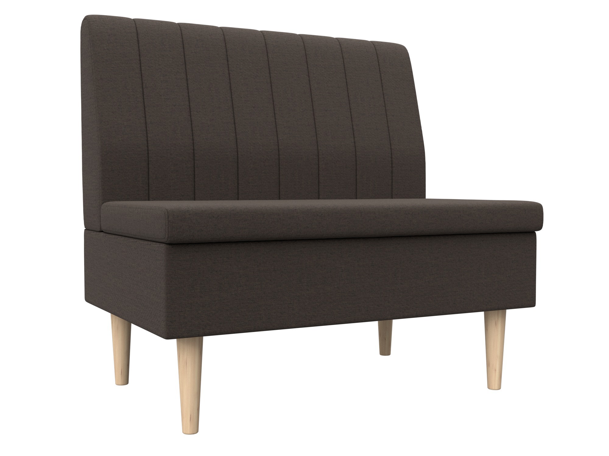 Изображение товара Диван прямой Мини 126052 рогожка коричневый