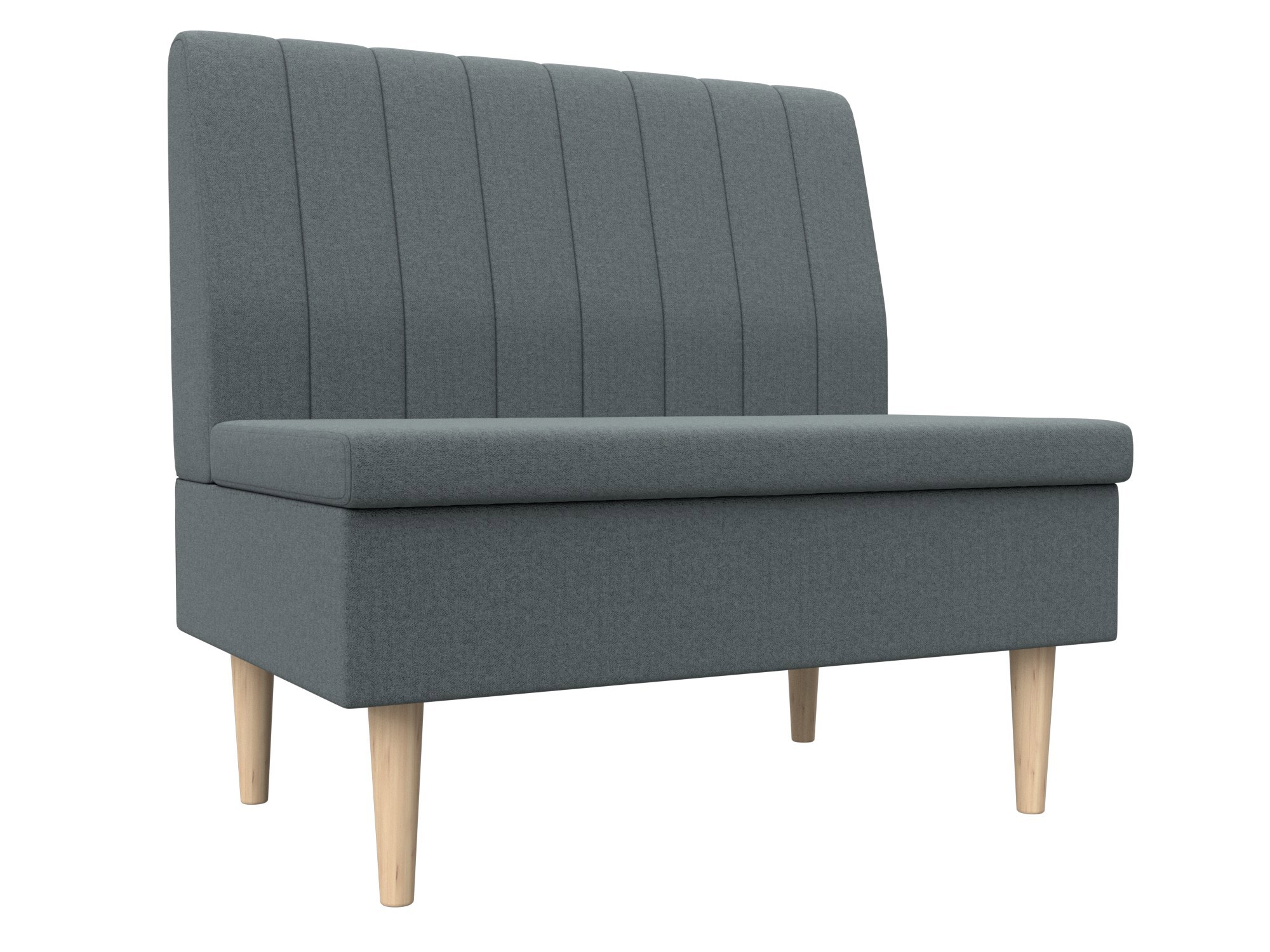 Изображение товара Диван прямой Мини 126054 Лига диванов рогожка серый 95x82x61 см