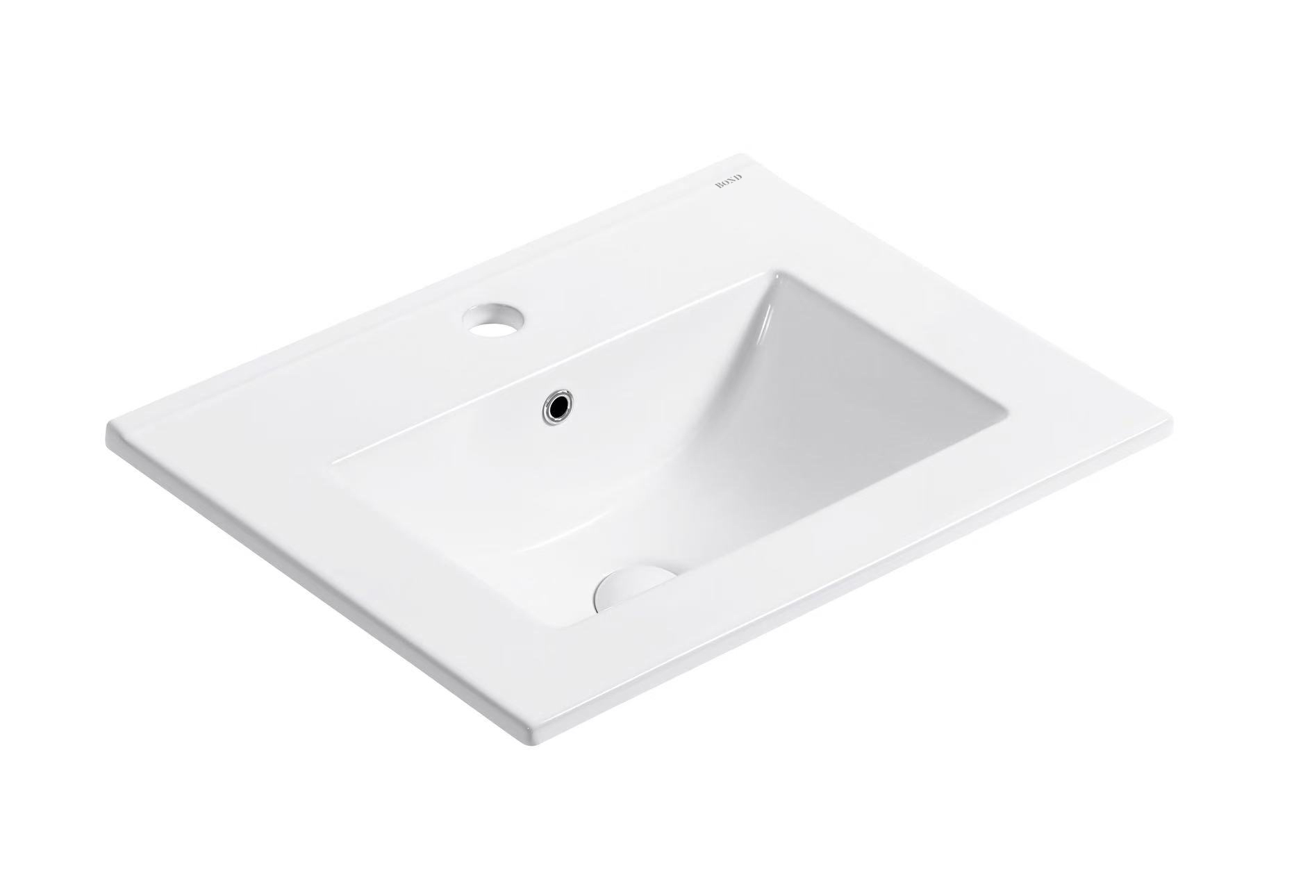 Изображение товара Раковина мебельная BOND SLM06500 прямоугольная 50 см белая для ванной комнаты