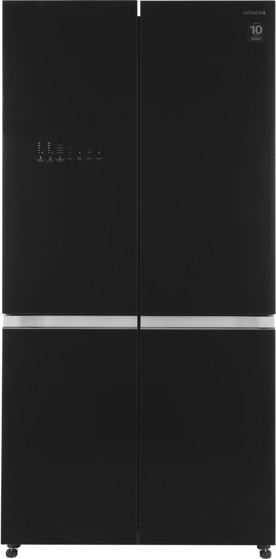 Изображение товара Холодильник Hitachi R-WB820VUC2 GBK 4 дверей 574 л черный со стеклом