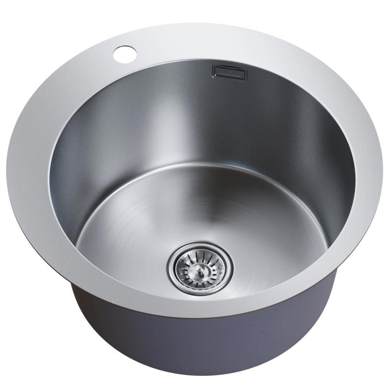 Изображение товара Мойка для кухни врезная Mixline 50x50 см нержавеющая сталь сатин PRO