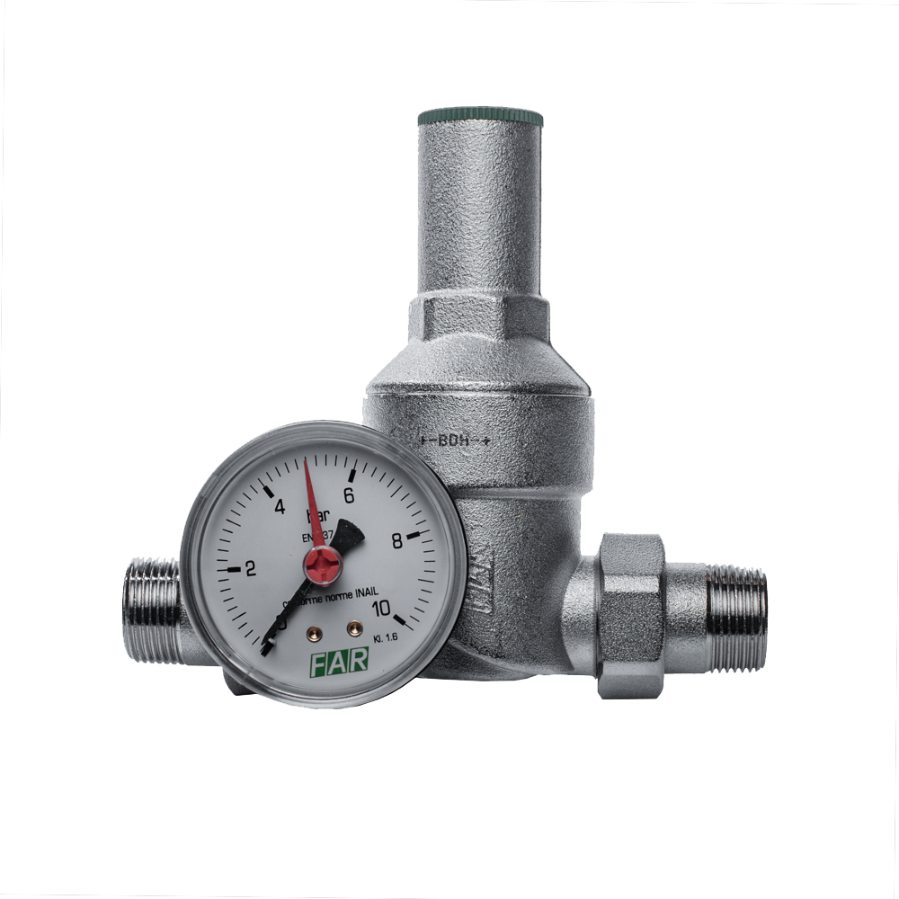 Изображение товара Редуктор давления мембранный FAR FA 2815 3/4" латунь с манометром