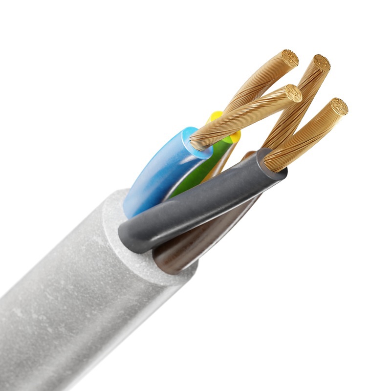 Изображение товара ELITRON ПВС 4х1,5 100 м — белый кабель, ГОСТ 7399-97