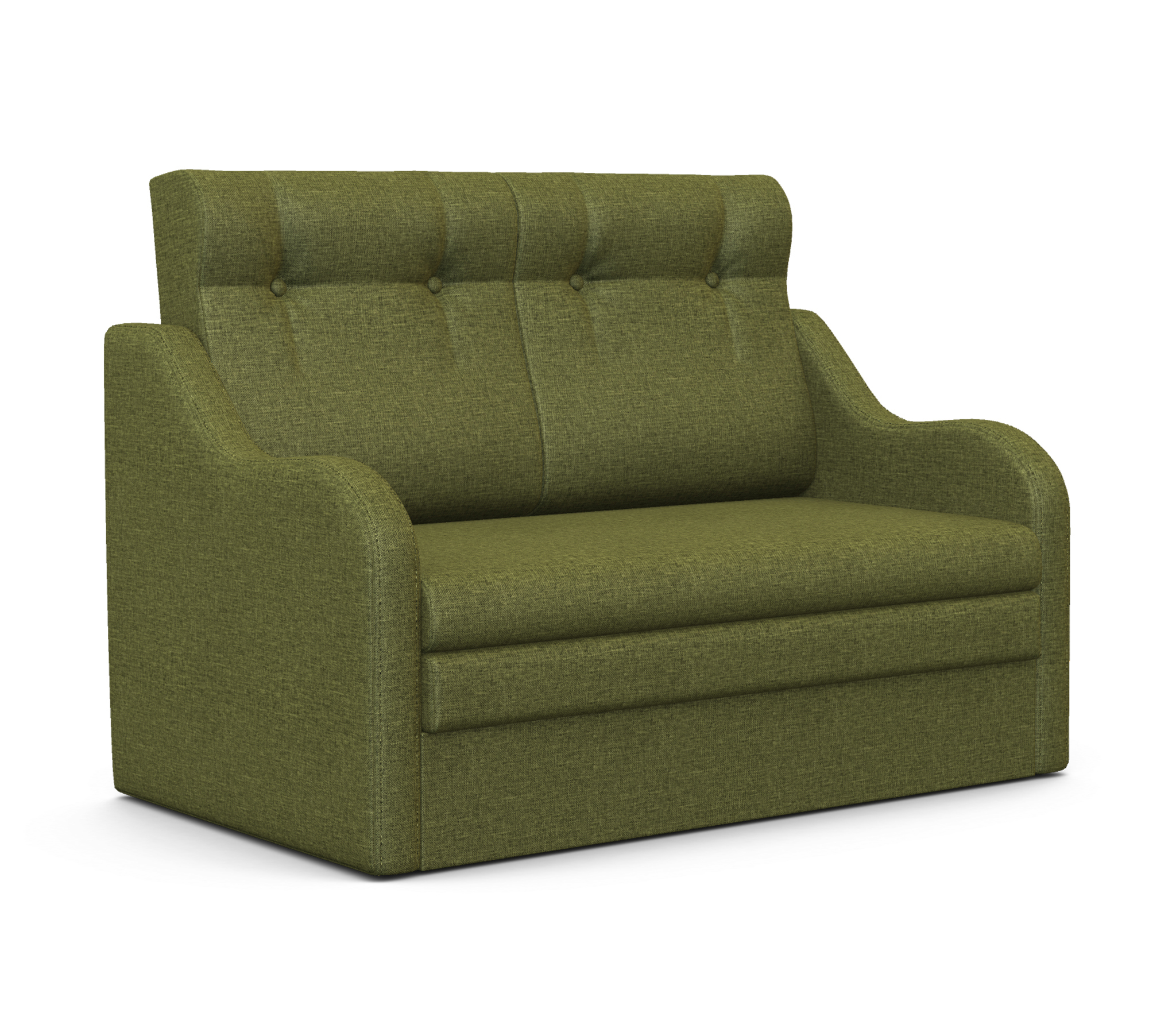 Изображение товара Диван раскладной Гамма Классика 2В зеленый рогожка 140x101x83 см