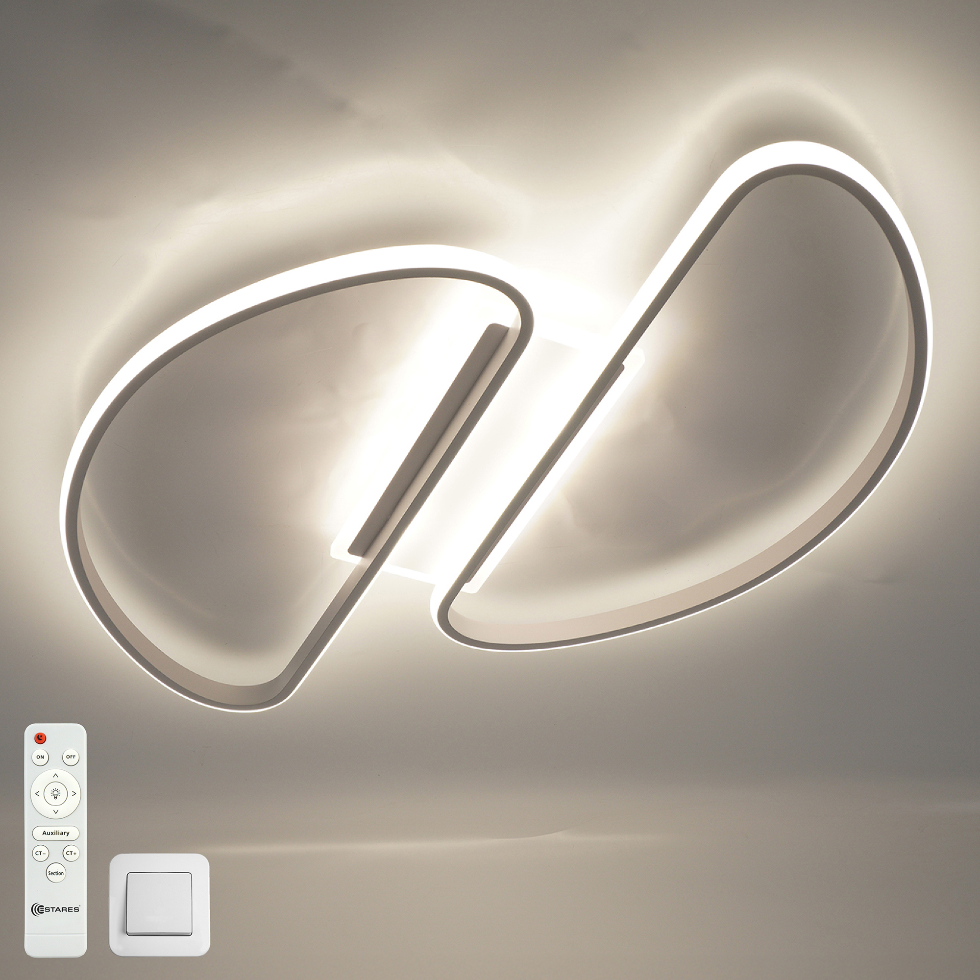 Изображение товара Светодиодная люстра Estares MODENA 18 м² регулируемый белый свет с пультом управления