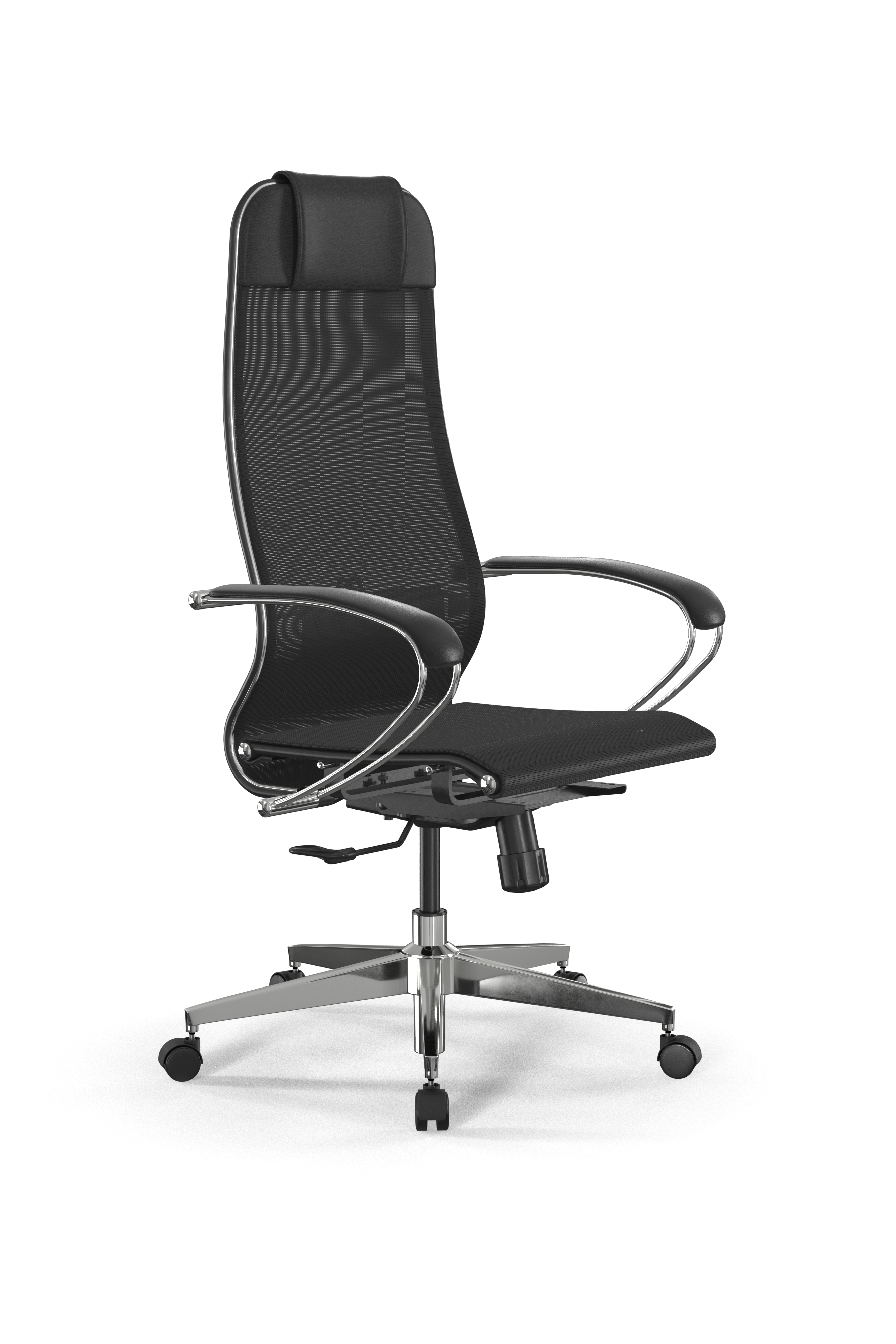 Изображение товара Офисное кресло Ergolife Set 4/подл.131/осн.Synchro 004 67.5x132.7x70 см сетка цвет черный