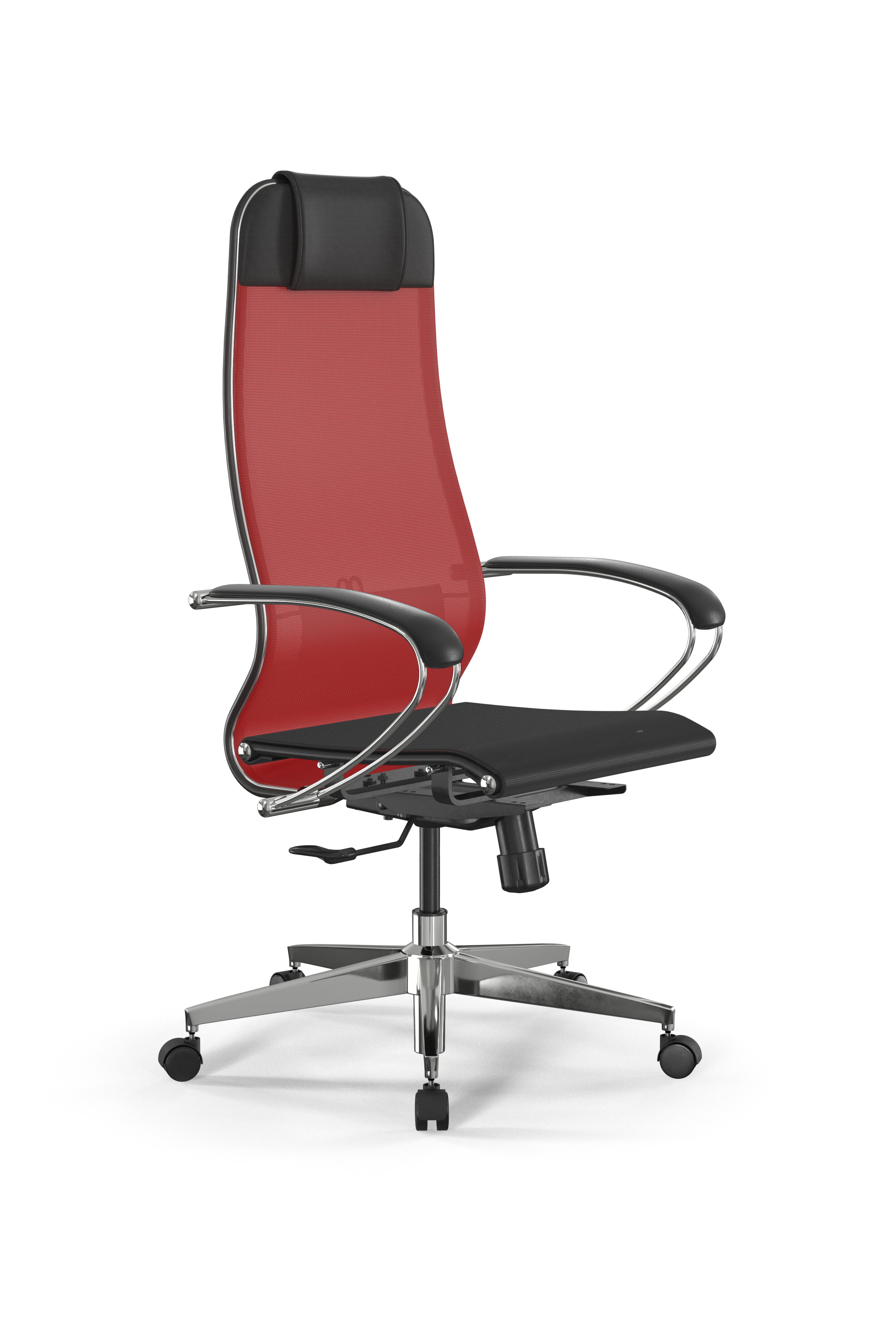 Изображение товара Офисное кресло Ergolife Set 4/подл.131/осн.Synchro 004 67.5x132.7x70 см сетка цвет красный/ черный