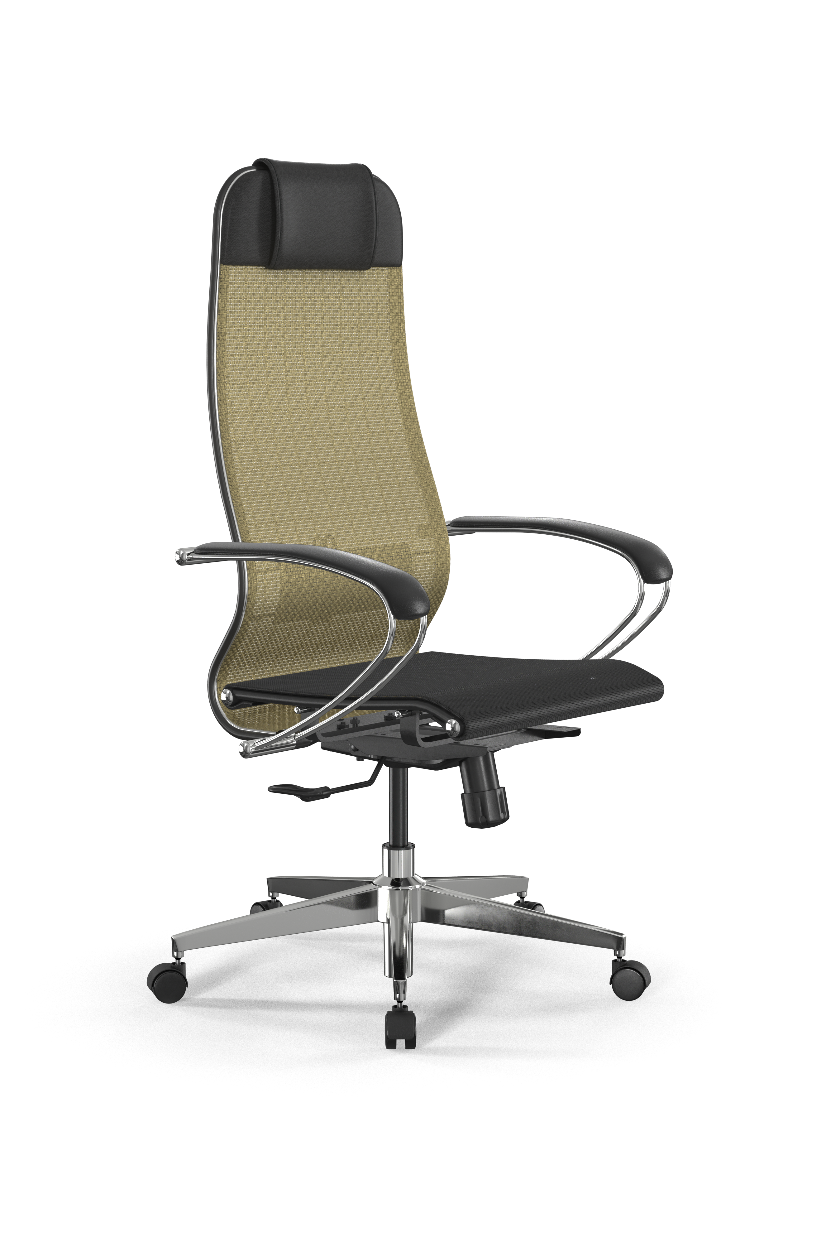 Изображение товара Офисное кресло Ergolife Set 4/подл.131/осн.Synchro 004 67.5x132.7x70 см сетка цвет золотой/черный