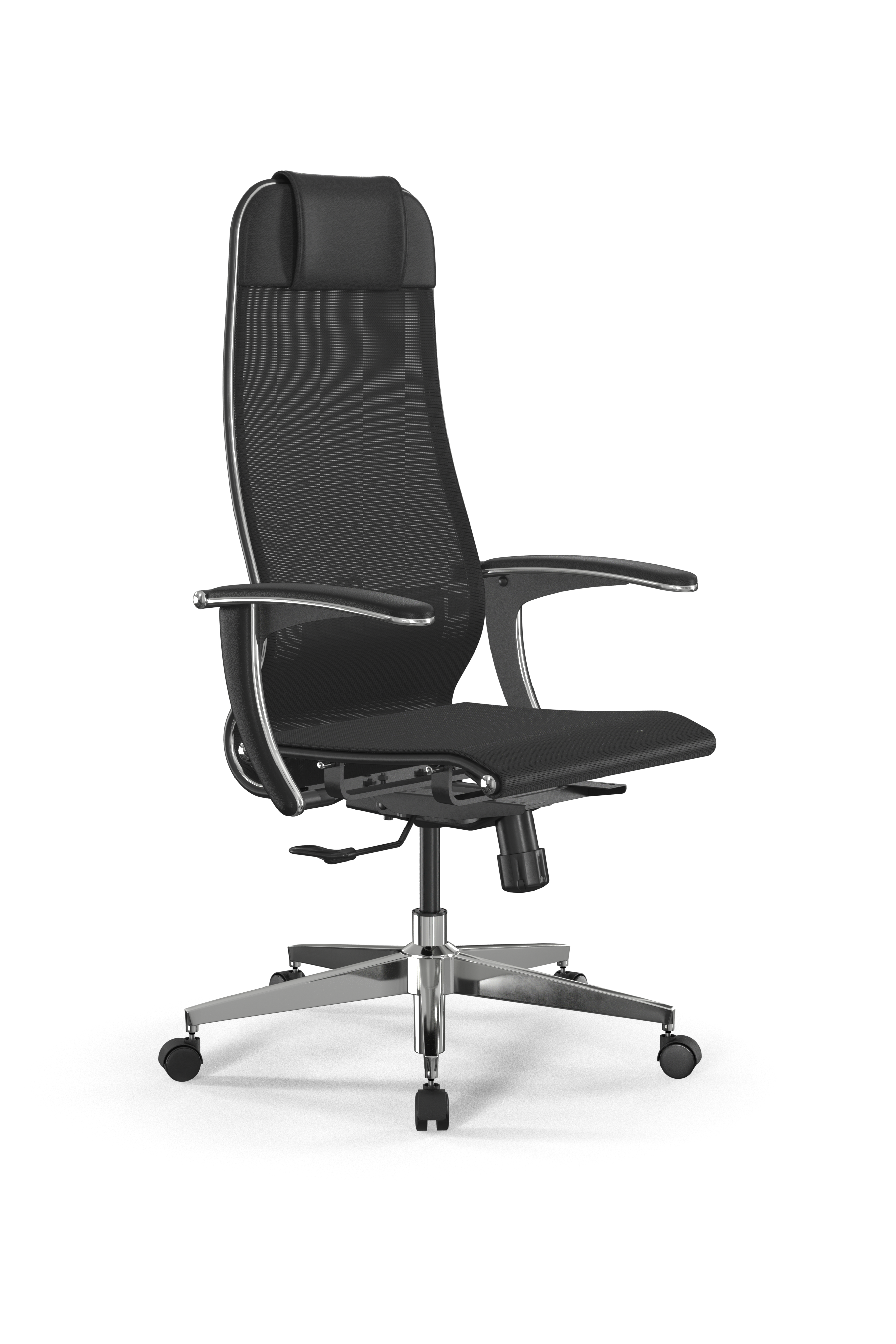 Изображение товара Офисное кресло Ergolife Set 4/подл.158/осн.Synchro 004 63.9x132.7x70 см сетка цвет черный