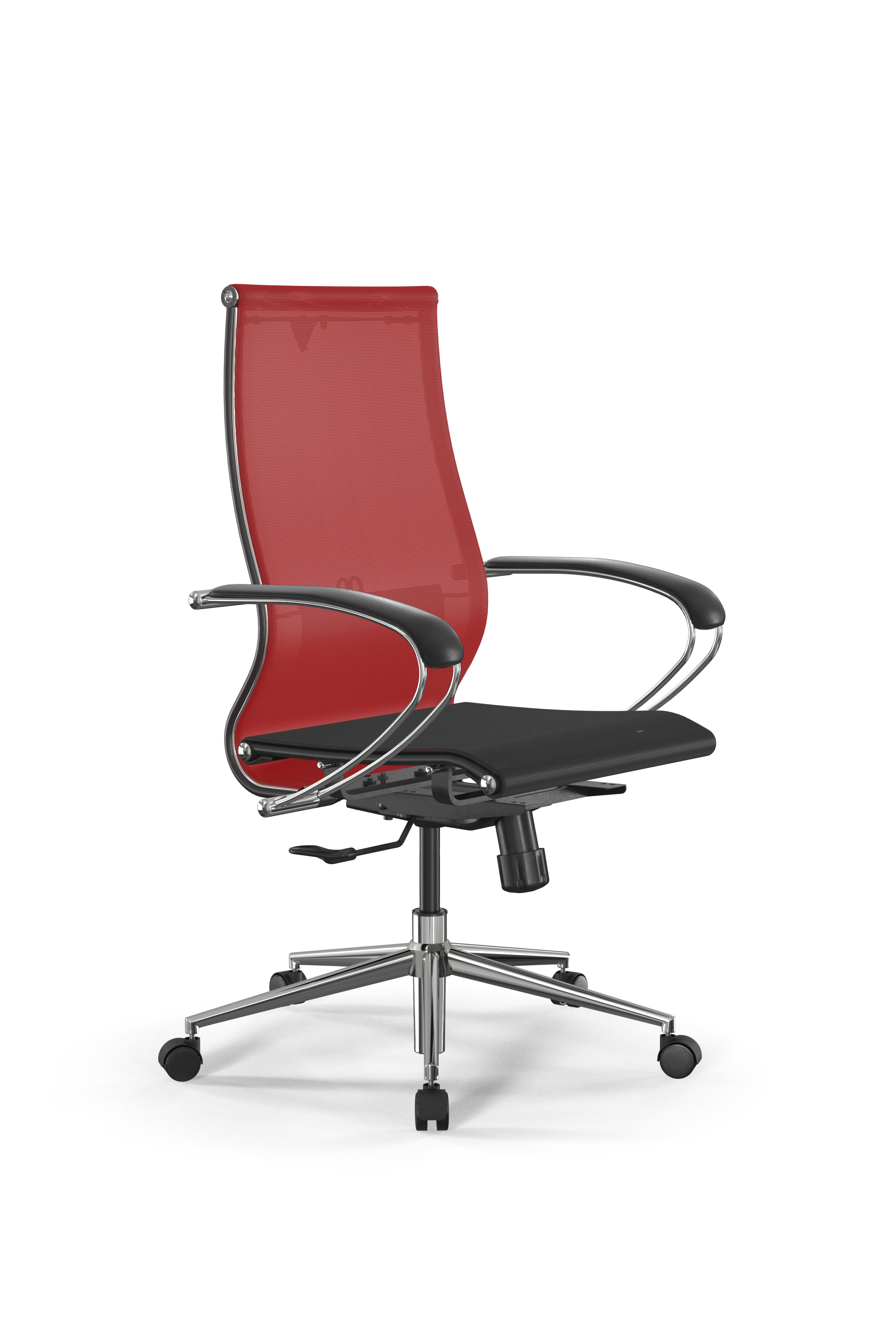 Изображение товара Офисное кресло Ergolife Set 9/подл.131/осн.Synchro 052 67.5x116x70 см сетка цвет красный/ черный