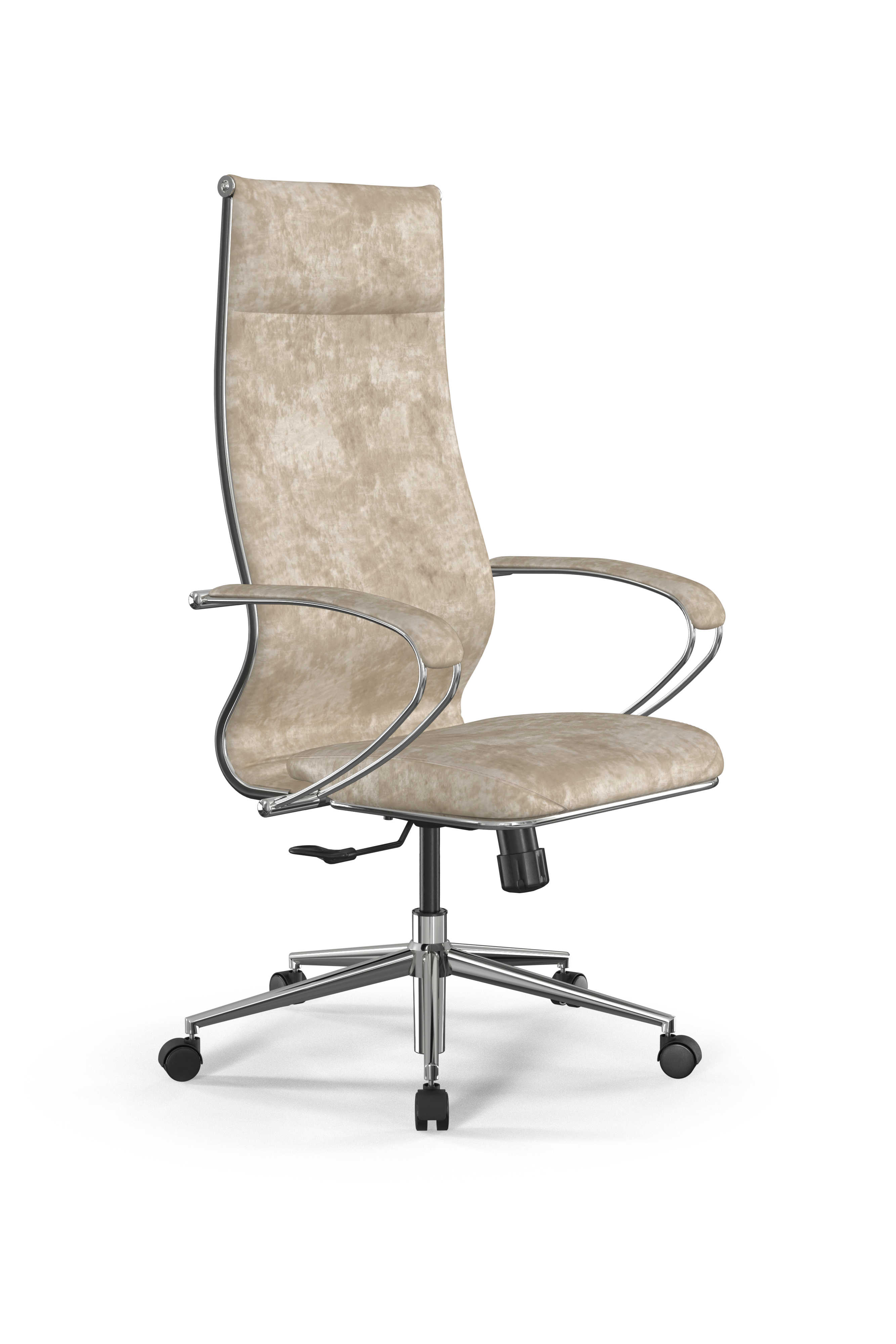 Изображение товара Офисное кресло Ergolife Set L42 Bravo/подл.118/осн.Synchro 052 71x131x70 см велюр цвет бежевый