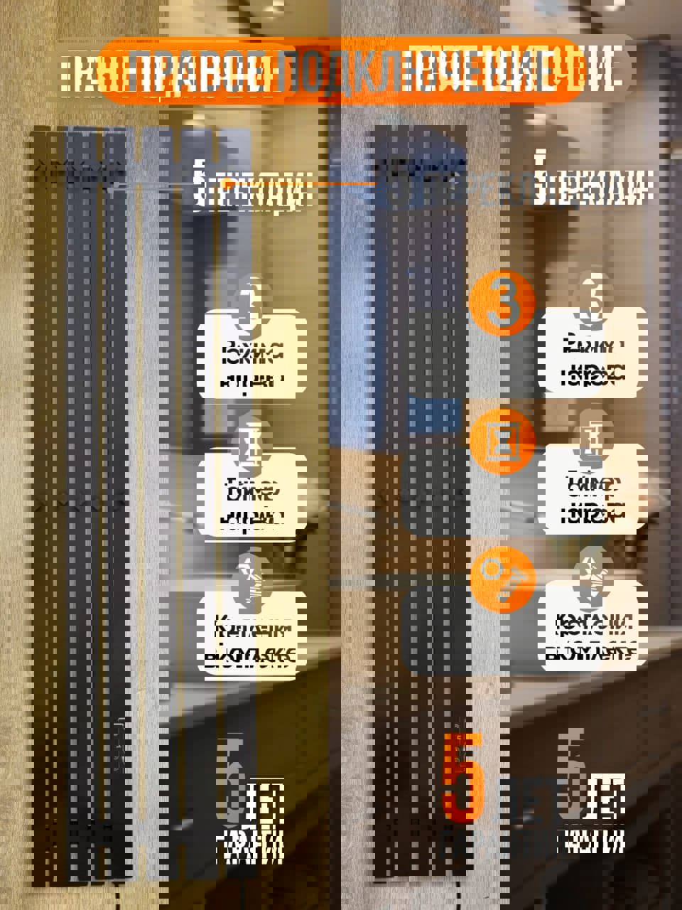 Изображение товара Электрический полотенцесушитель Laris Алонсо 1150 мм 150 Вт с терморегулятором черный муар