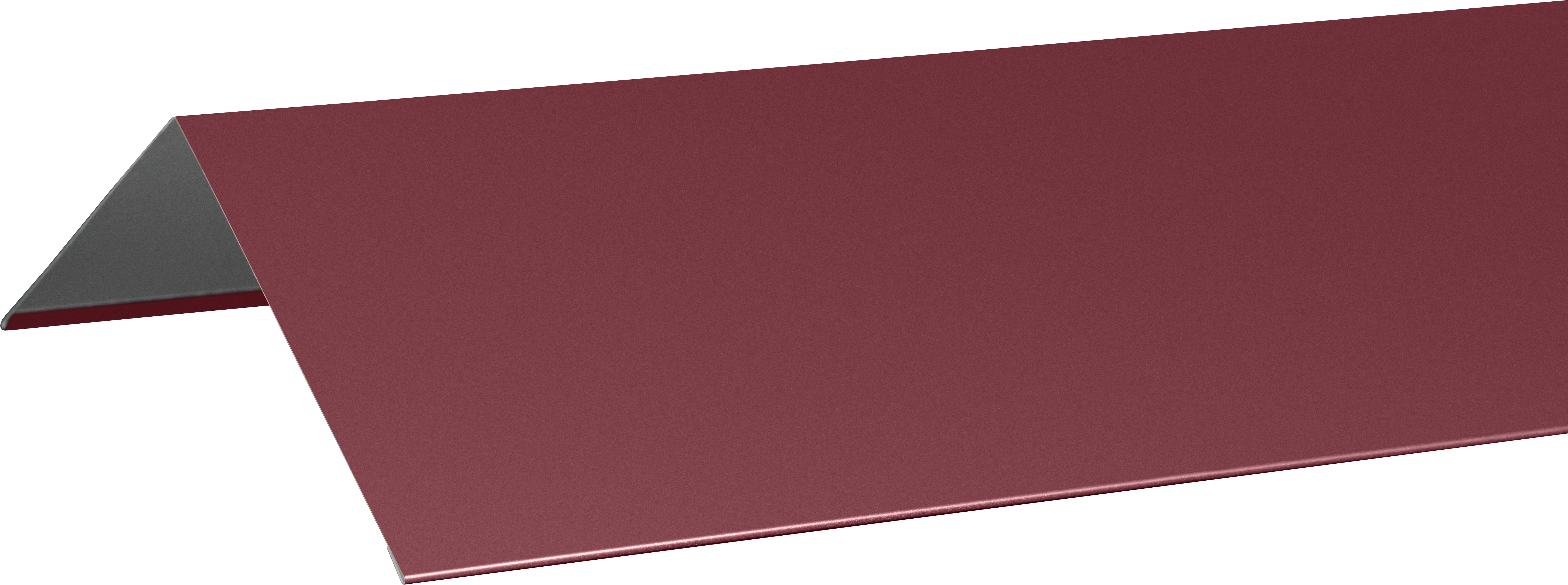 Конек плоский 150x150 2 м 0.4 мм RAL 3005 красный