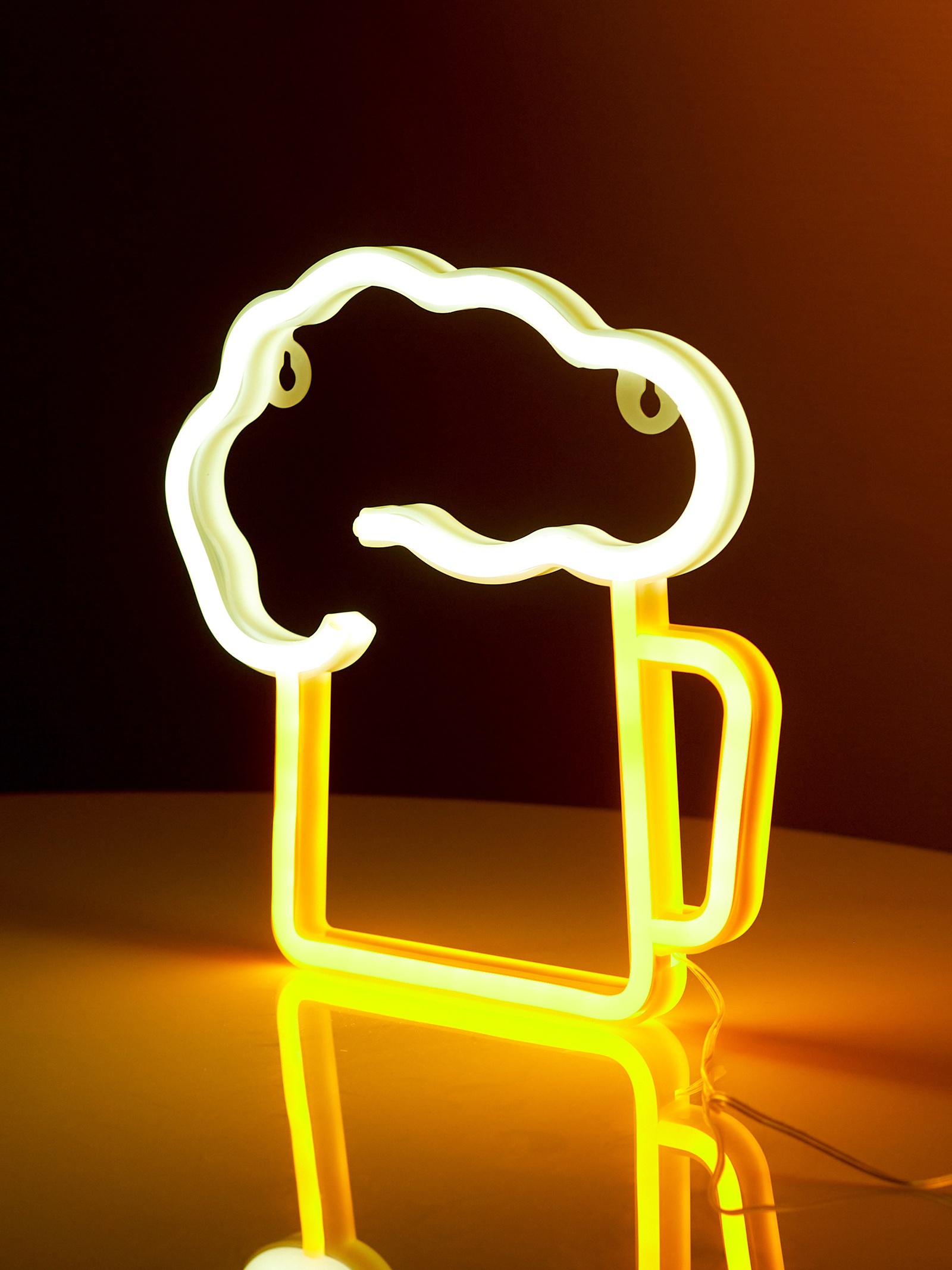 Изображение товара Светящаяся электрическая фигура Luazon lighting Кружка пенного разноцветная 22x22 см