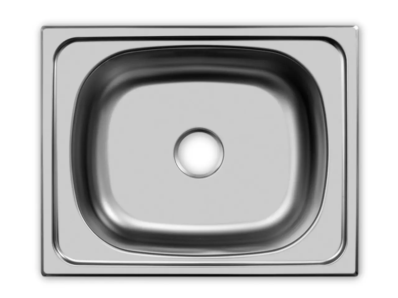 Врезная мойка Ukinox Frant 50x40 см глубина чаши 14 см нержавеющая сталь цвет серебристый