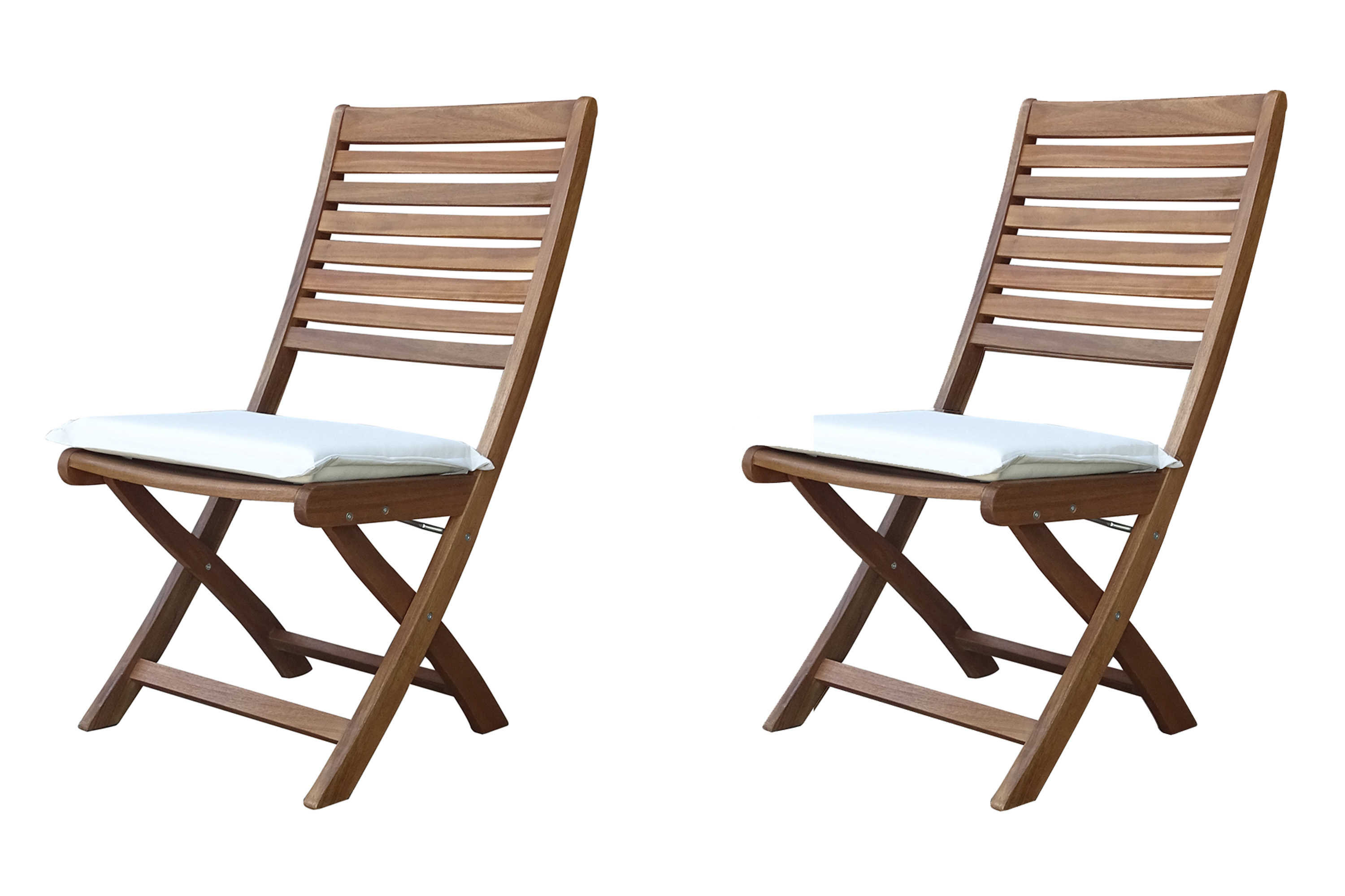 Изображение товара Стул садовый складной Joygarden 52203 KARO 47 см x 62 см x 94 см акация коричневый 2 шт