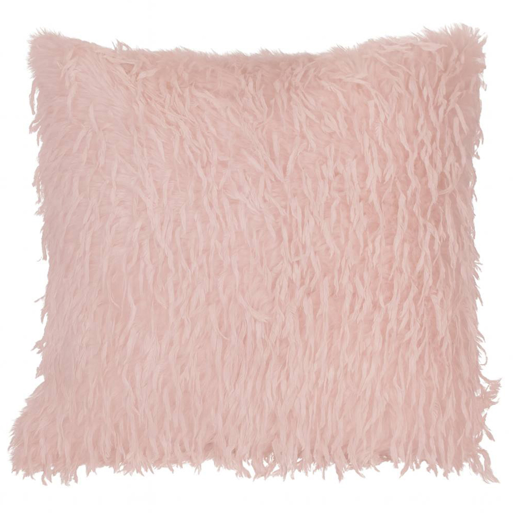 Изображение товара Декоративная розовая подушка Linen Way Перья 45x45 см стиль неоклассика