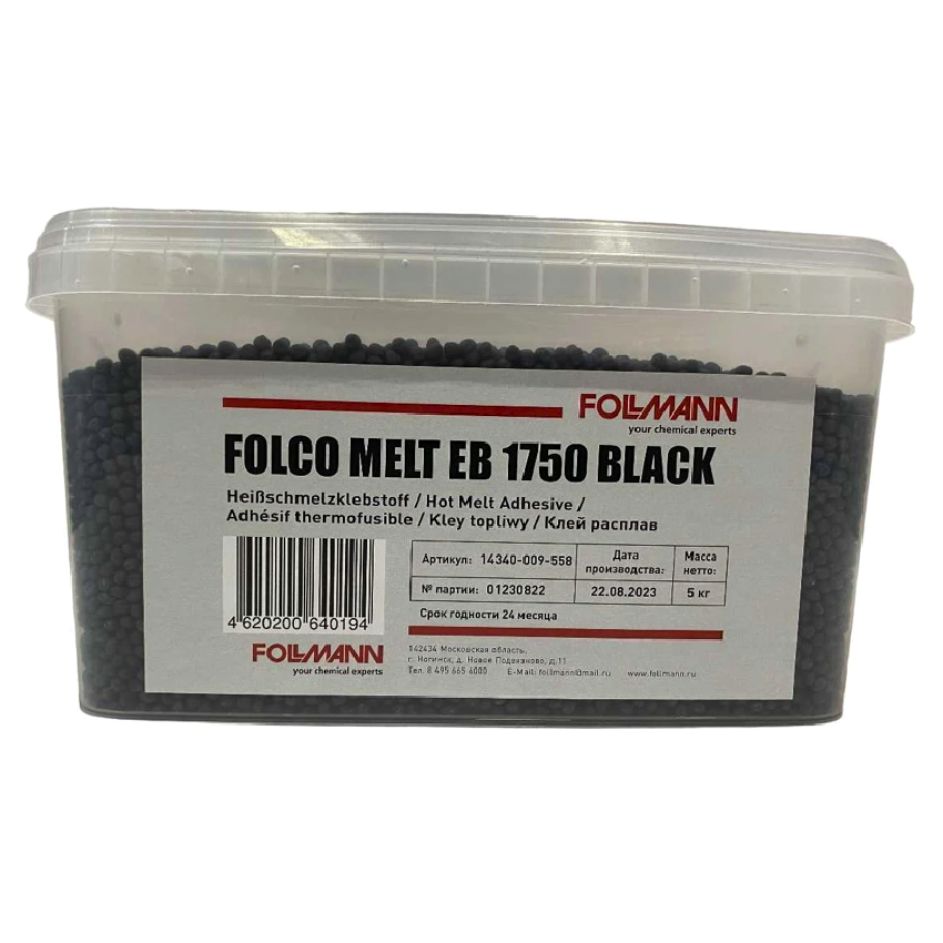 Изображение товара Клей расплав Фольманн Folco Melt EB 1750 5кг цвет черный