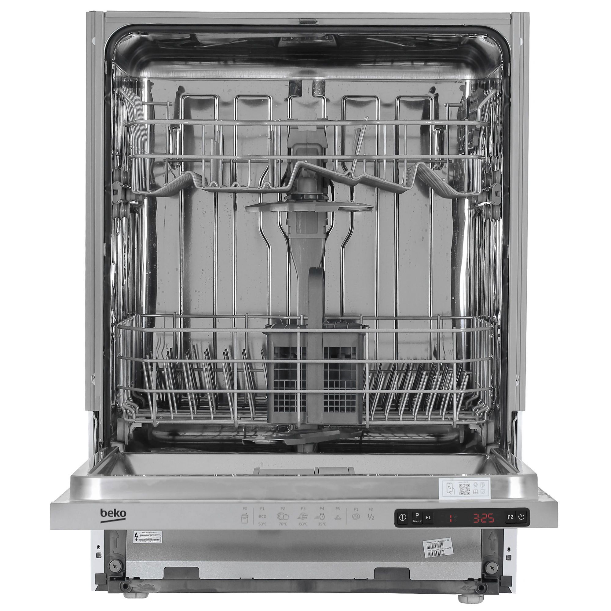 Изображение товара Встраиваемая посудомоечная машина Beko BDIN15360 60 см 5 программ серебристая