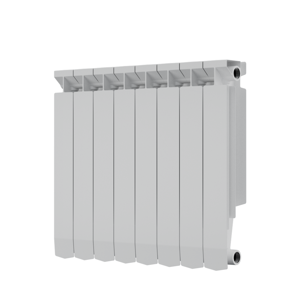Изображение товара Радиатор секционный Sira Benevento 8 секций белый биметалл 30 Бар боковое подключение